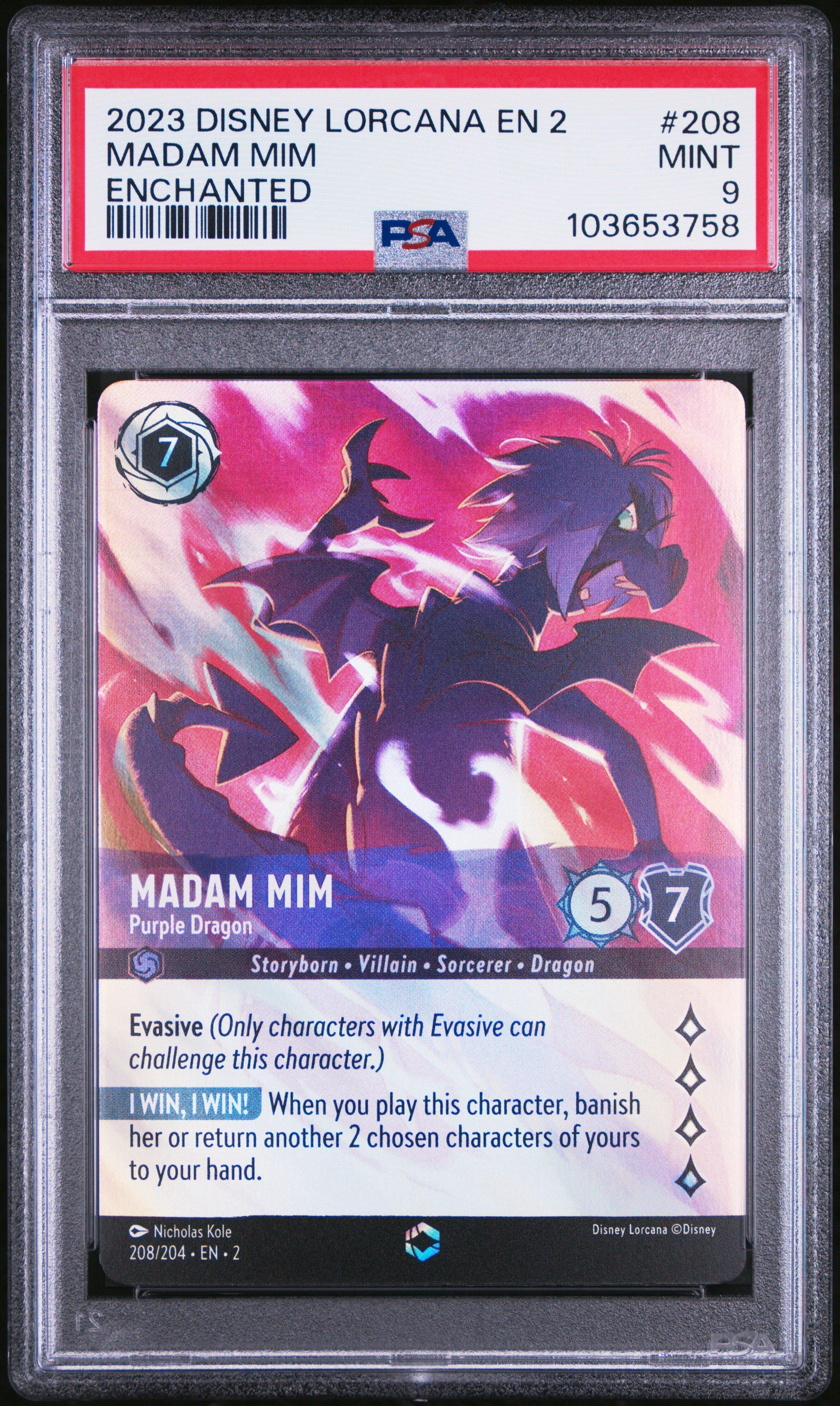 2023 Disney Lorcana En 2-rise Of The Floodborn 208 Madam Mim