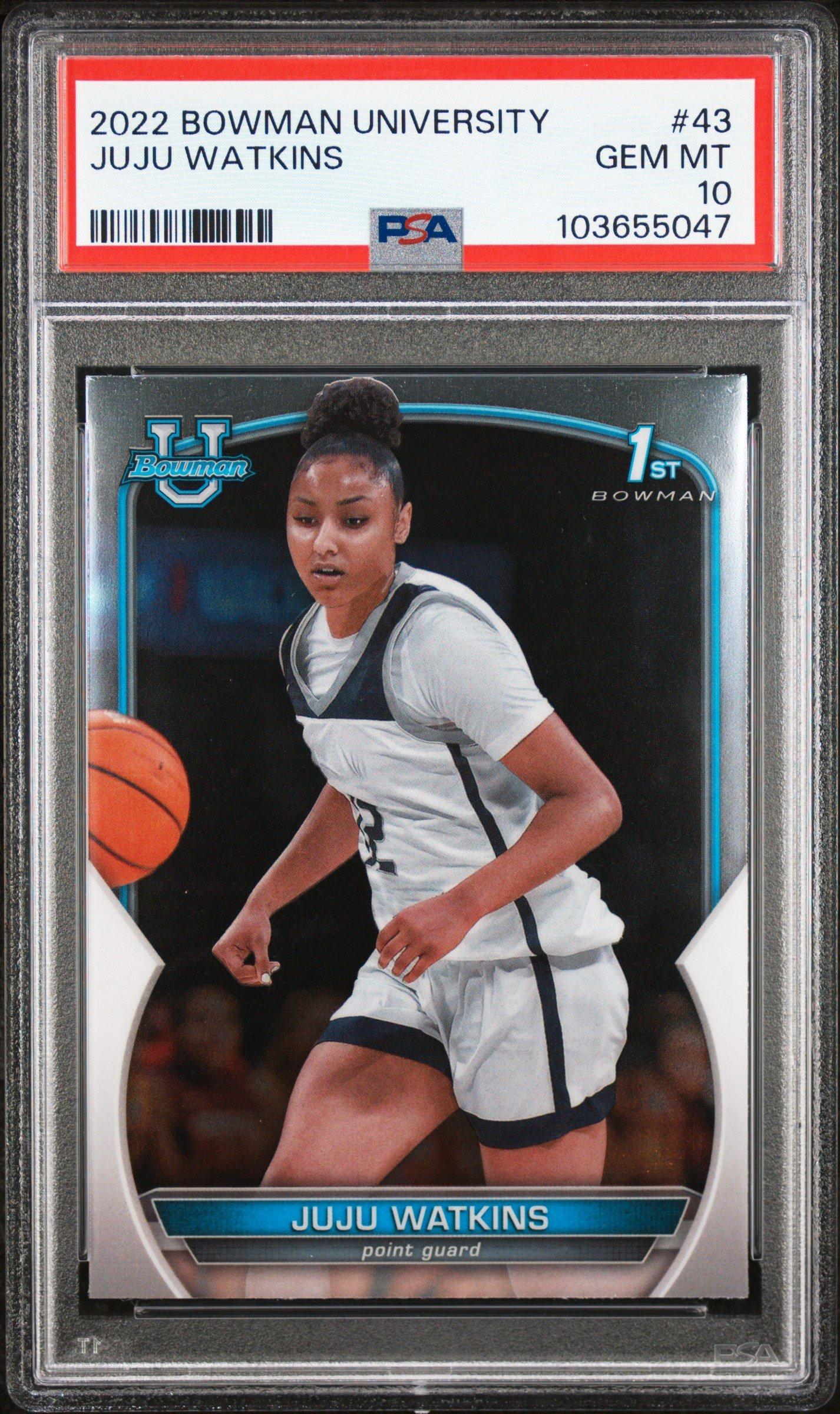 2022 Bowman Chrome University 43 Juju Watkins PSA 10