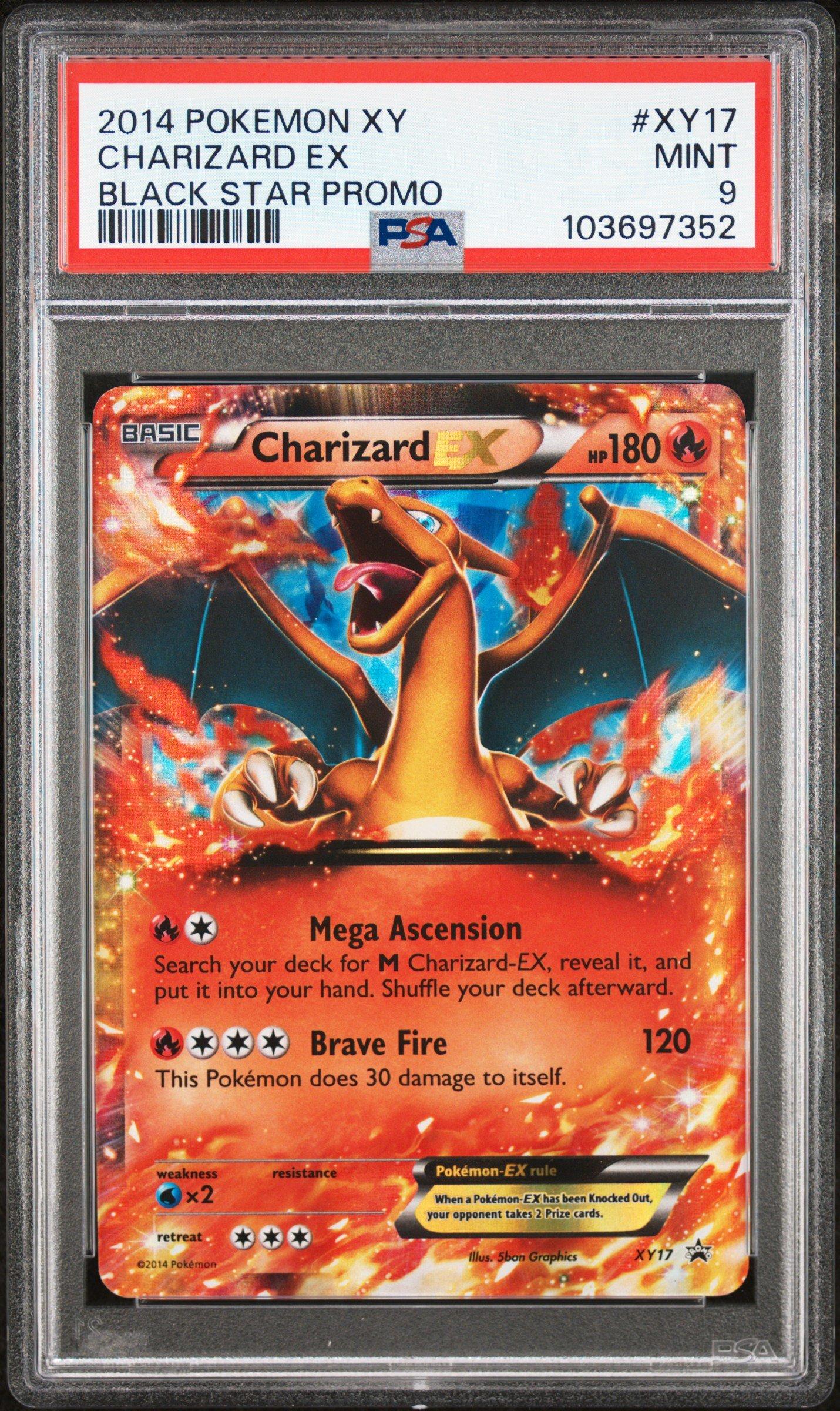 2014 Pokemon Xy Black Star Promo Xy17 Charizard Ex PSA