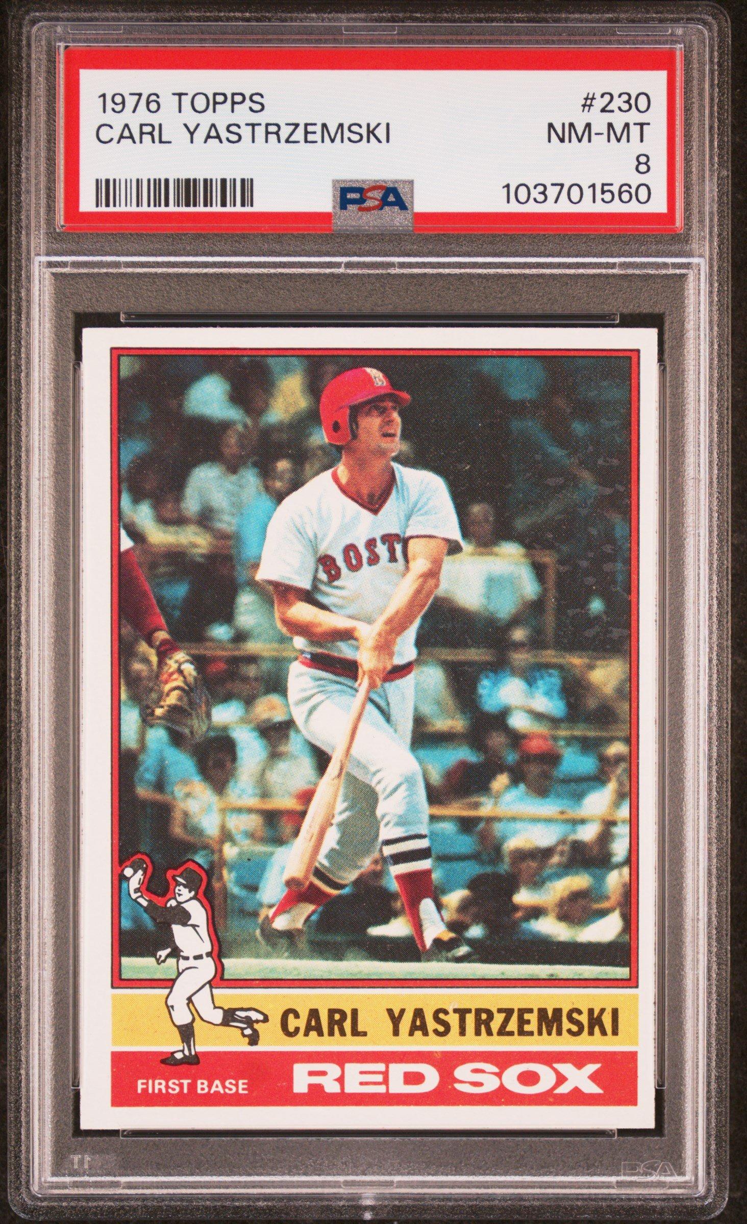 1976 Topps 230 Carl Yastrzemski PSA 8