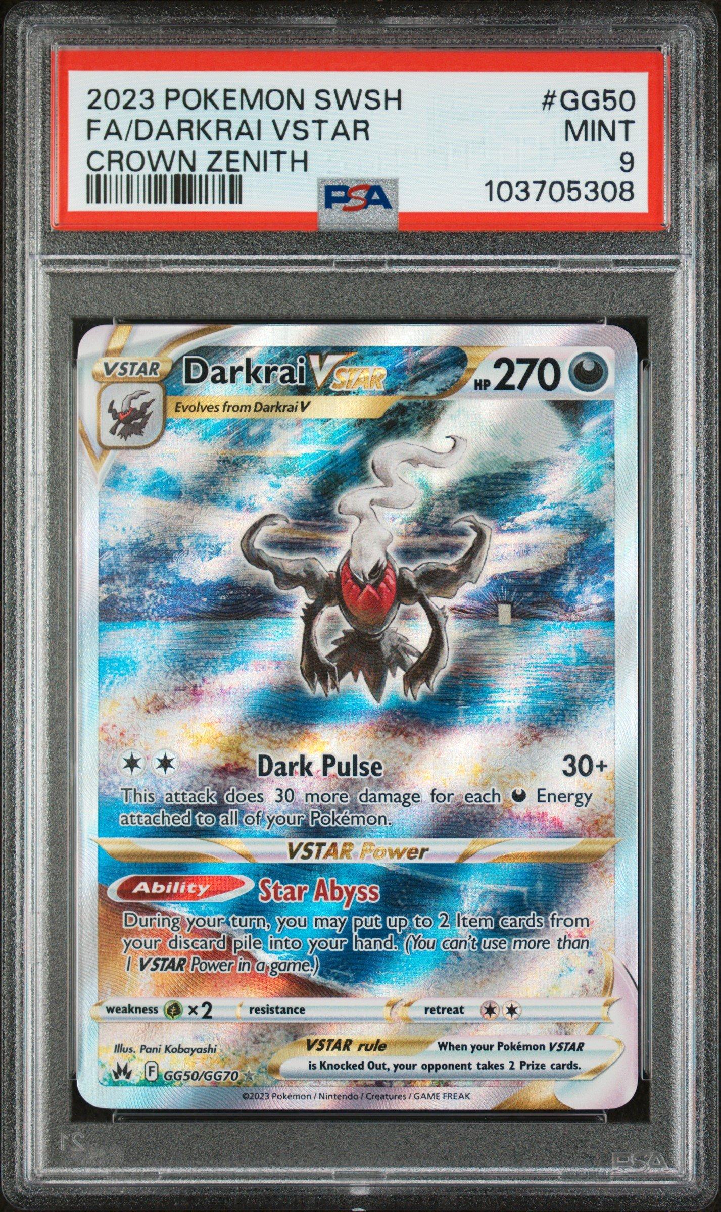 2023 Pokemon Sword And Shield Crown Zenith Gg50 Full Art/darkrai