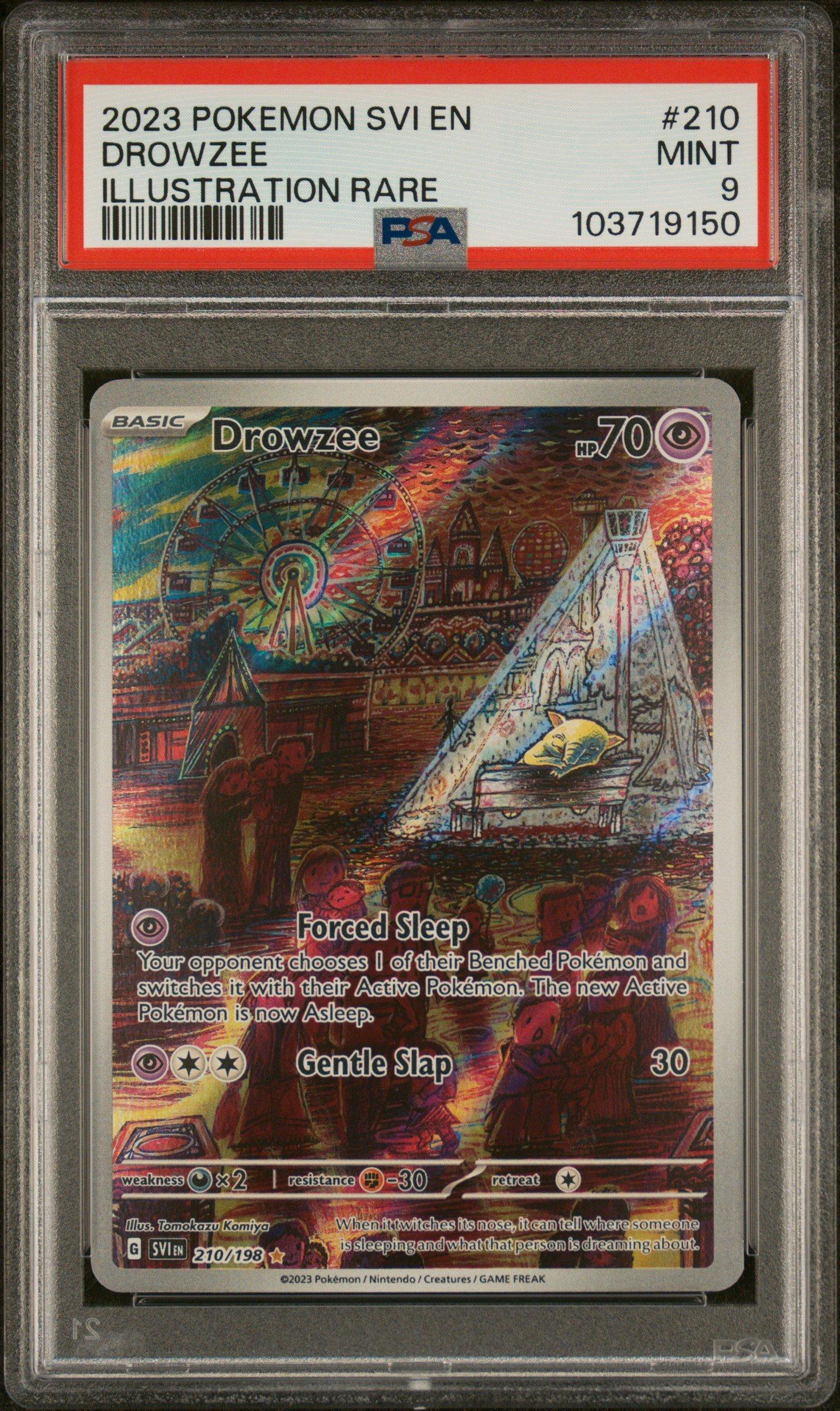 2023 Pokemon Svi En-scarlet & Violet 210 Drowzee Illustration Rare