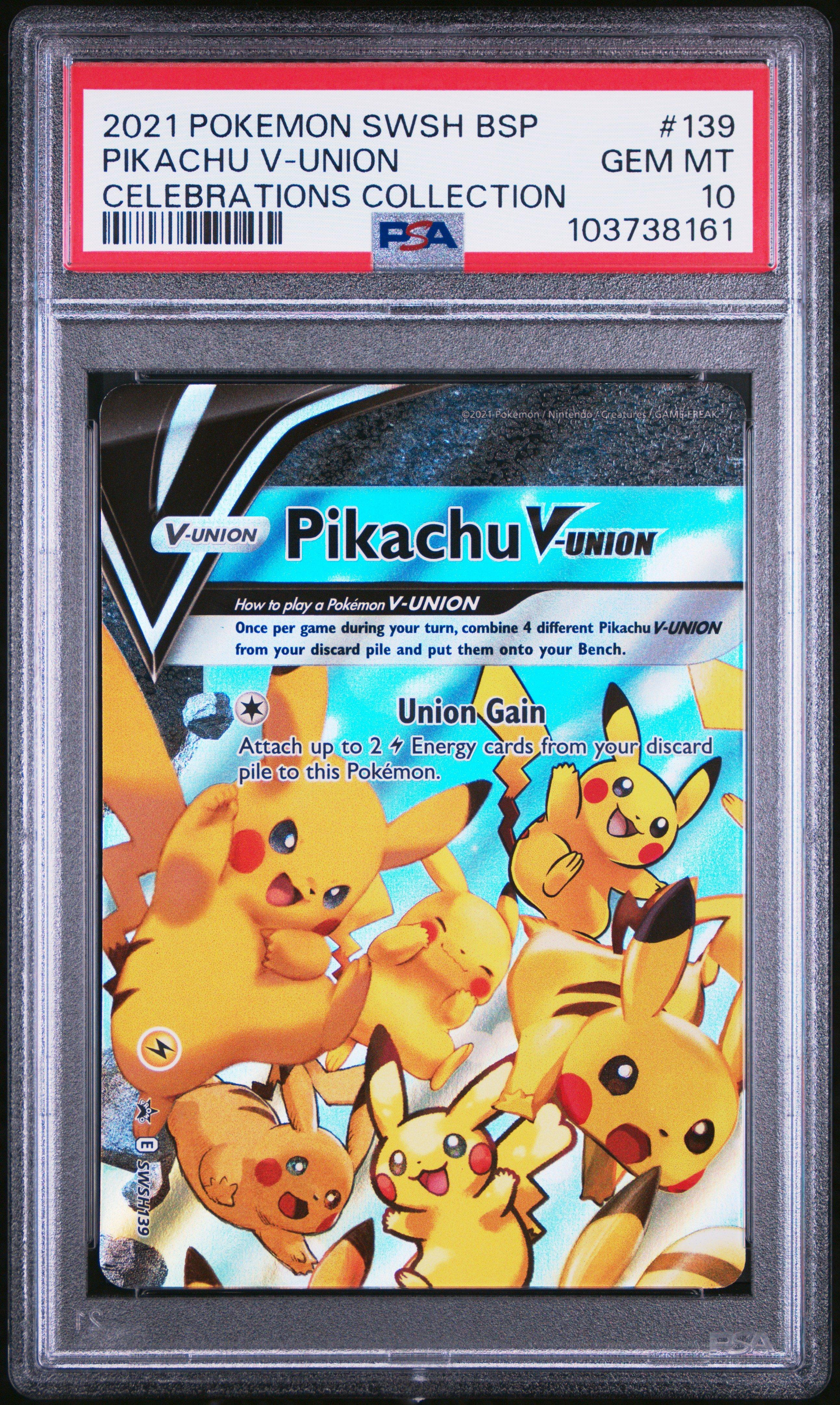 【PSA10 PSA9】2021 POKEMON PIKACHU V UNION 2021 Pokemon Swsh Black Star Promo 139 Pikachu V-union