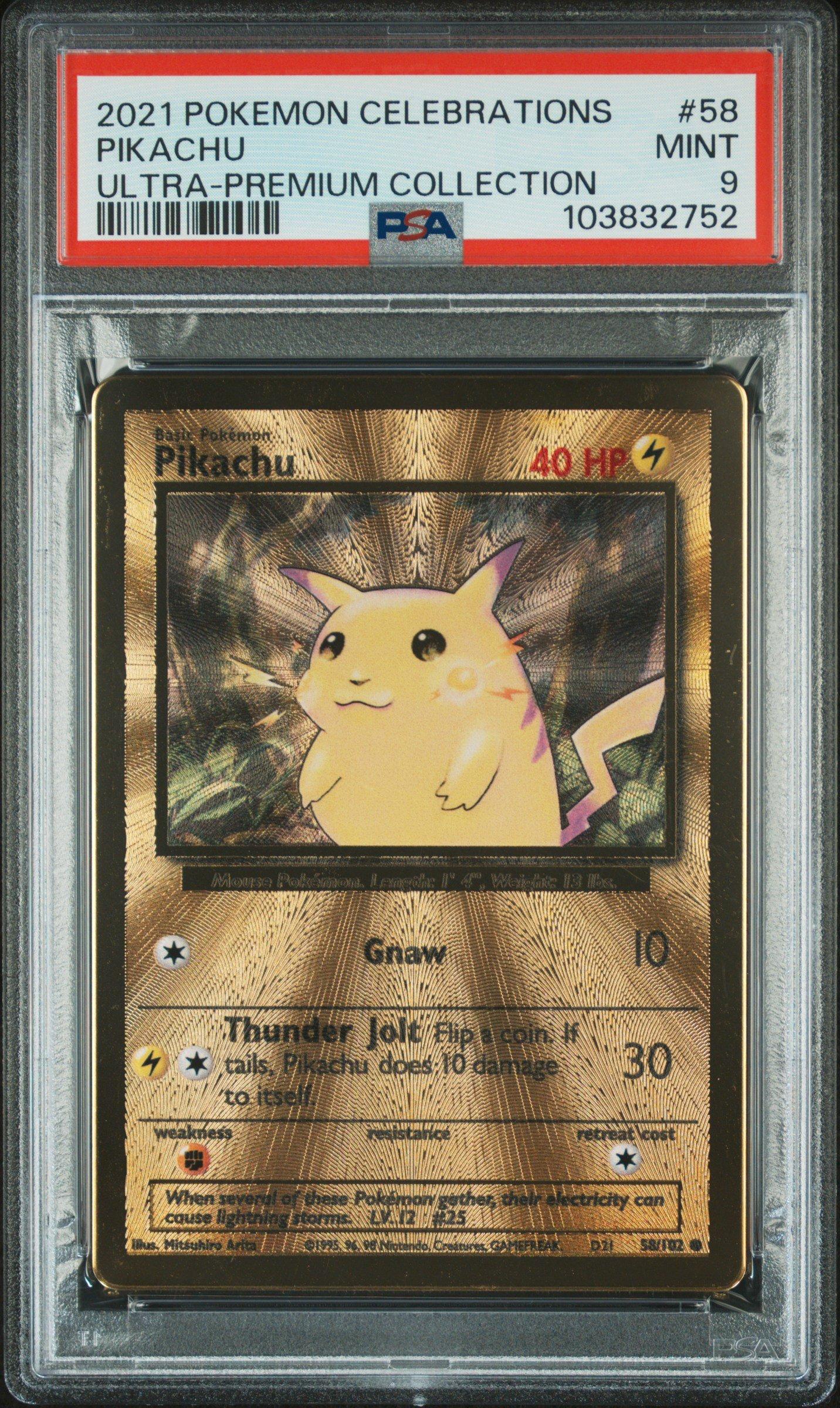 2021 Pokemon Celebrations Ultra-premium Collection 58 Pikachu PSA