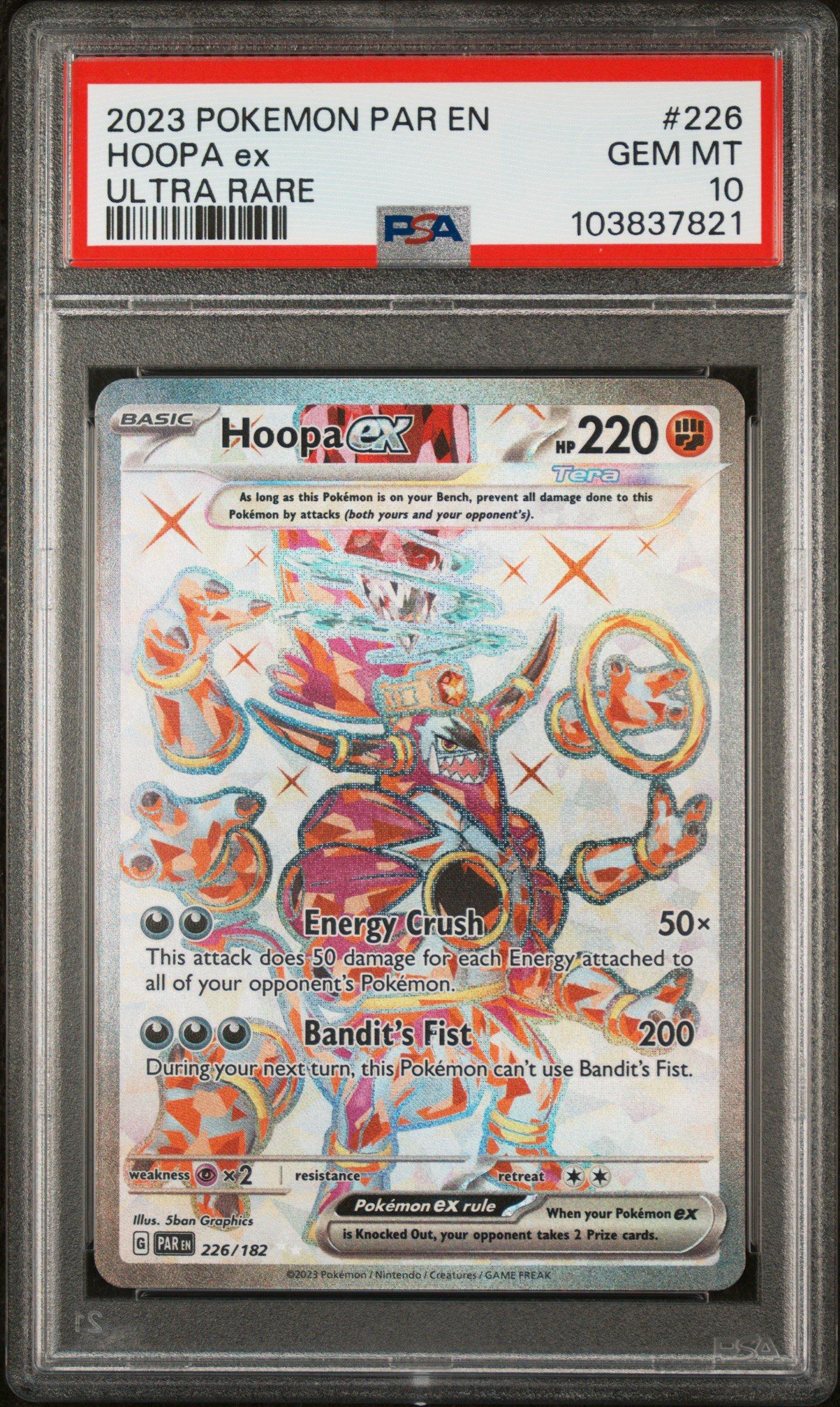 2023 Pokemon Par En-paradox Rift 226 Hoopa Ex Ultra Rare PSA