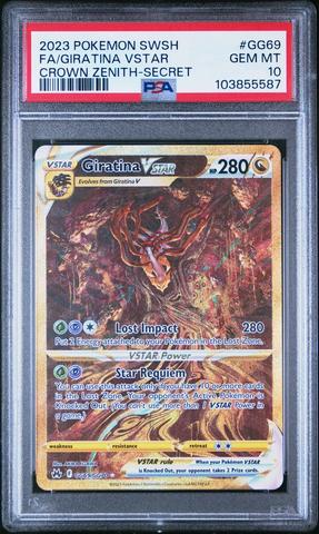 2023 Pokemon Sword And Shield Crown Zenith Gg69 Full Art/giratina
