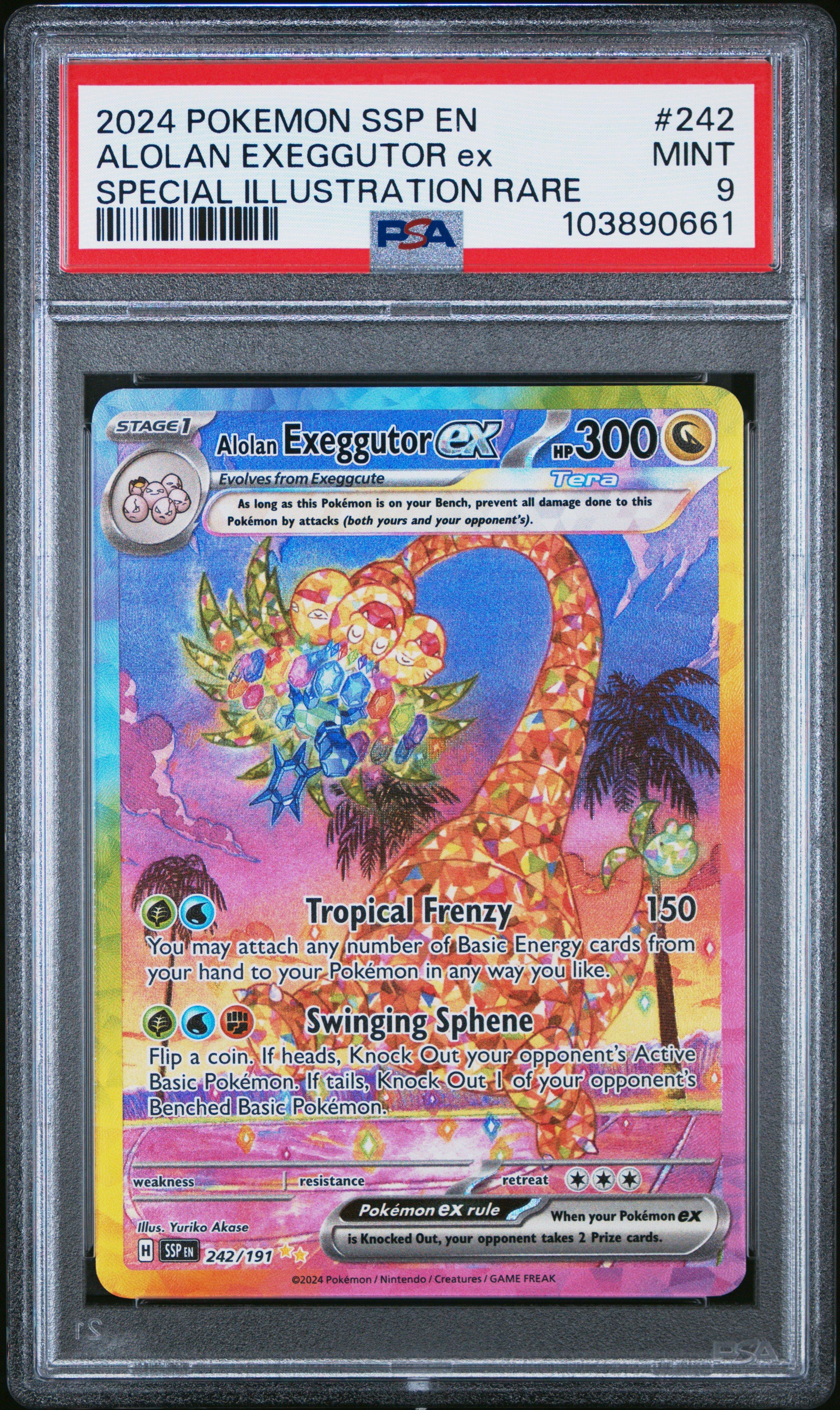 2024 Pokemon Ssp En-surging Sparks 242 Alolan Exeggutor Ex Special