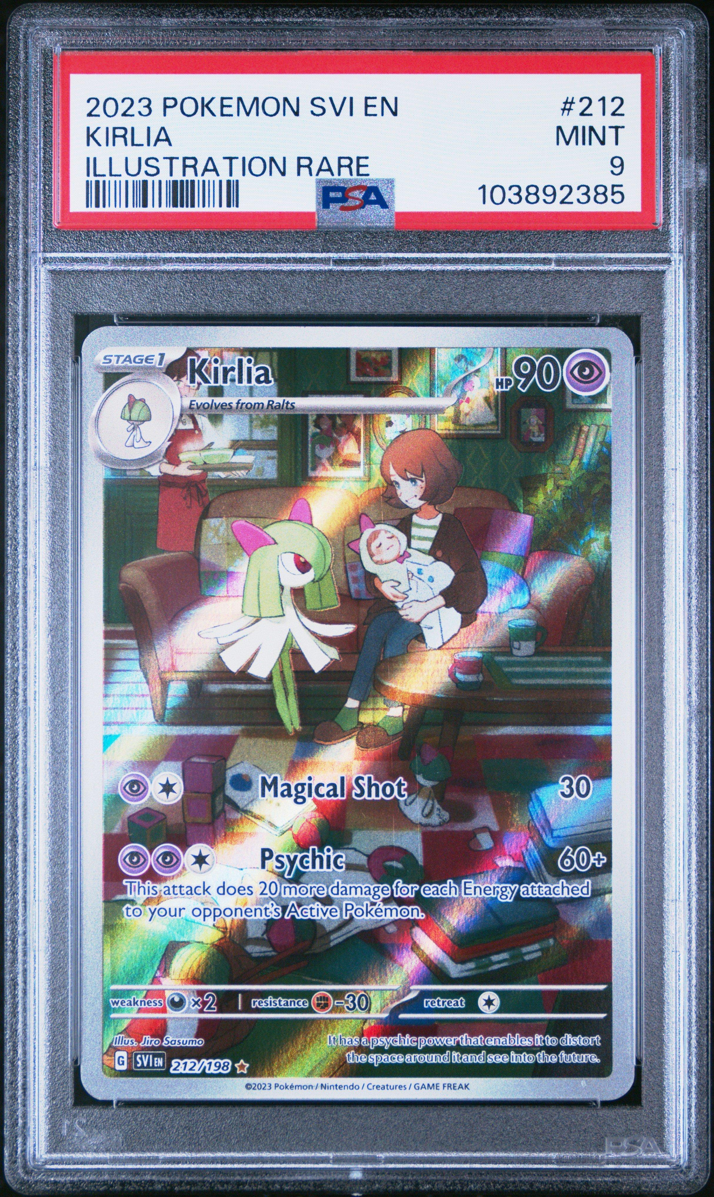 2023 Pokemon Svi En-scarlet & Violet 212 Kirlia Illustration Rare PSA