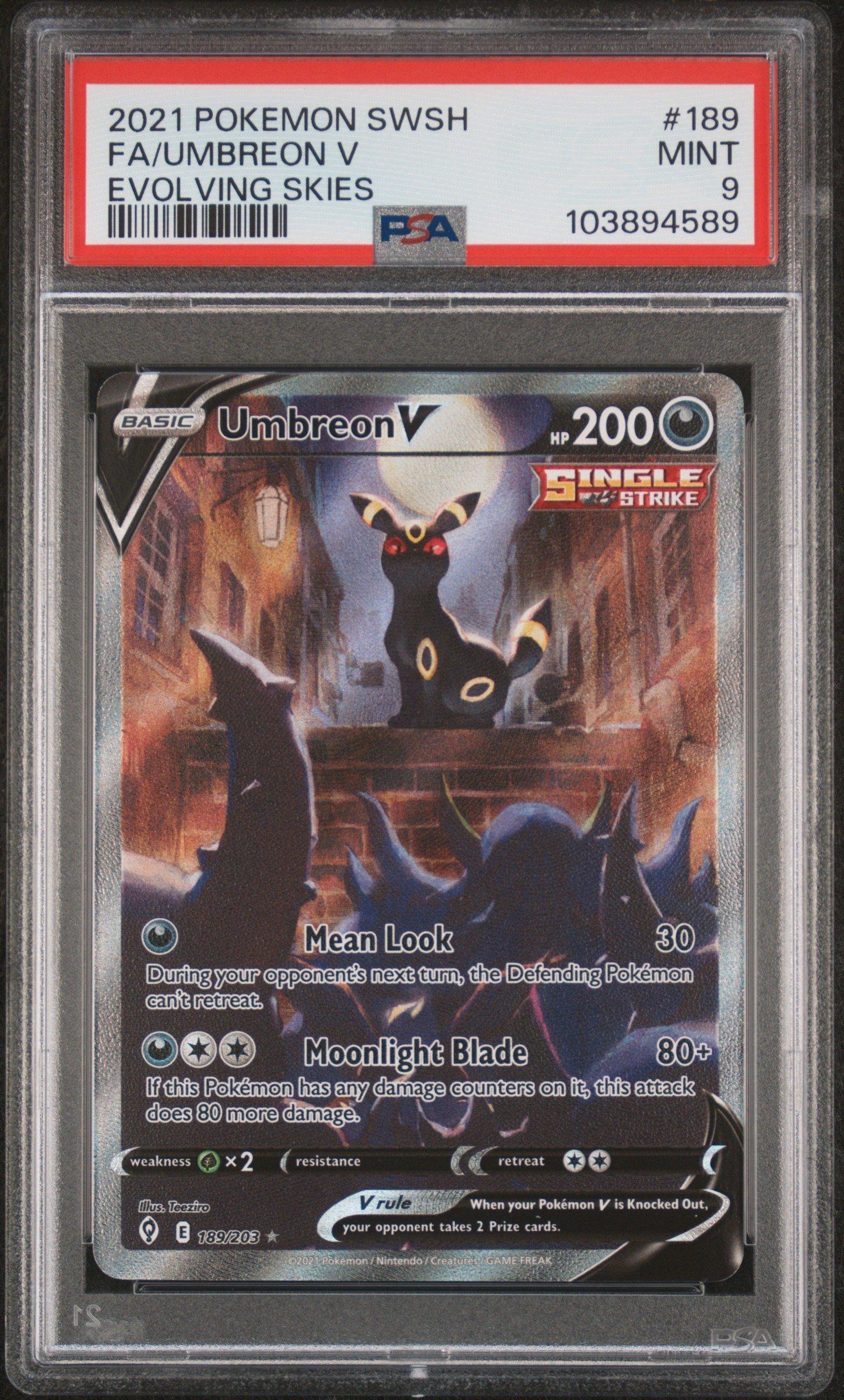 2021 Pokemon Sword & Shield Evolving Skies 189 Full Art