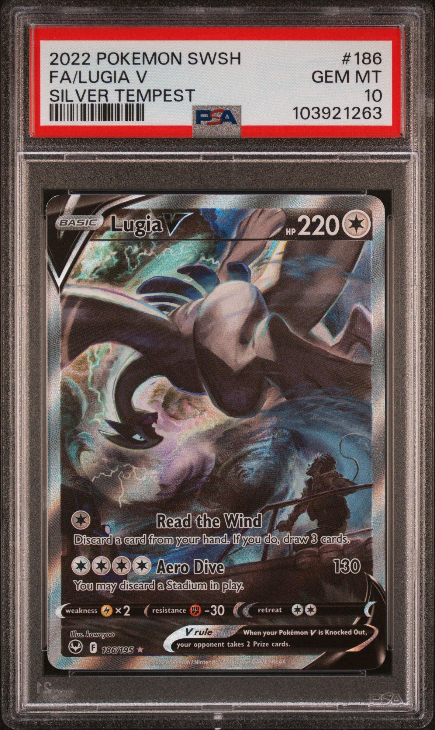 2022 Pokemon Sword & Shield Silver Tempest 186 Full Art/lugia V