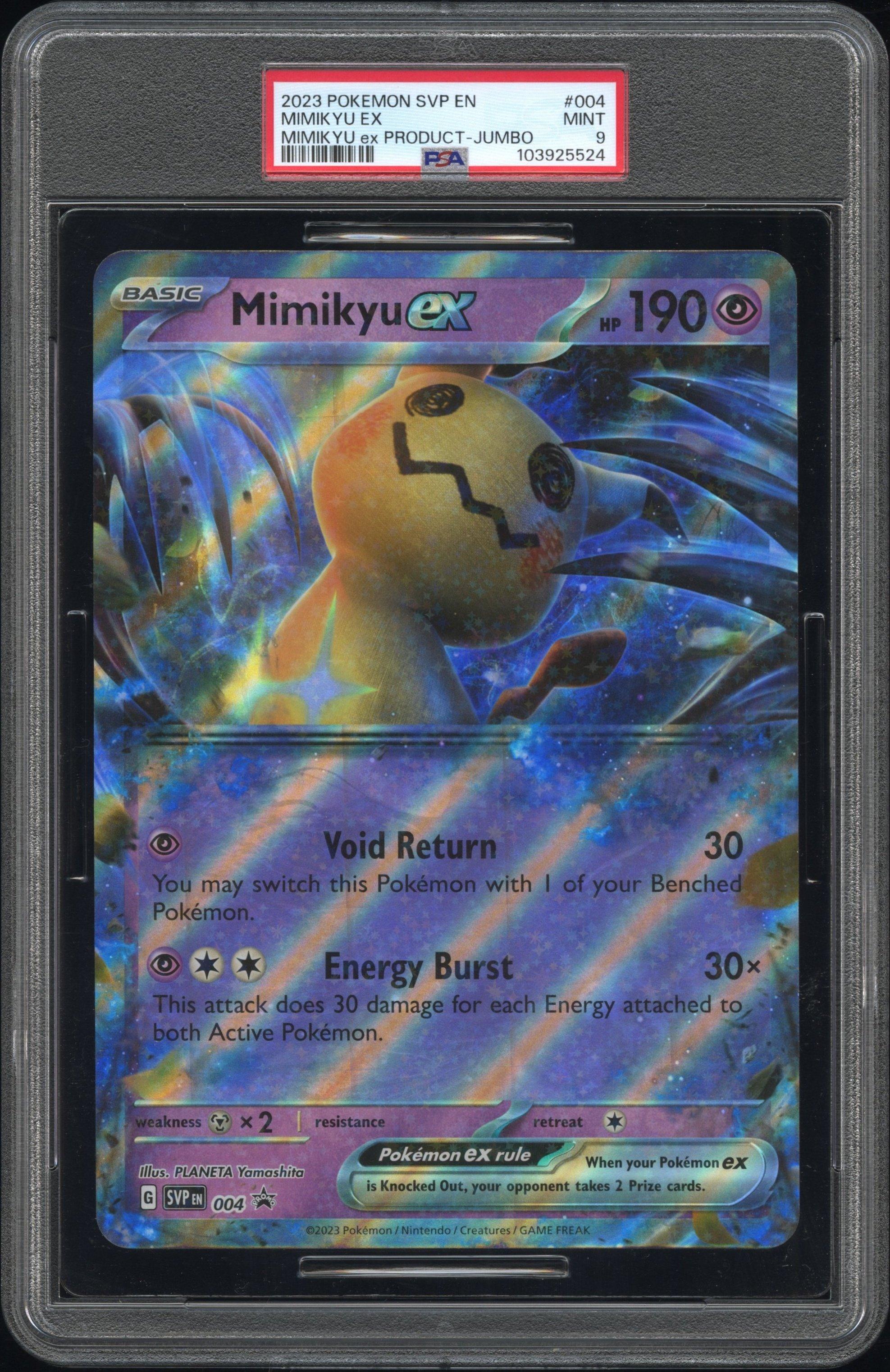 2023 Pokemon Svp En-sv Black Star Promo 004 Mimikyu Ex Mimikyu Ex Sealed Product Promo-jumbo PSA
