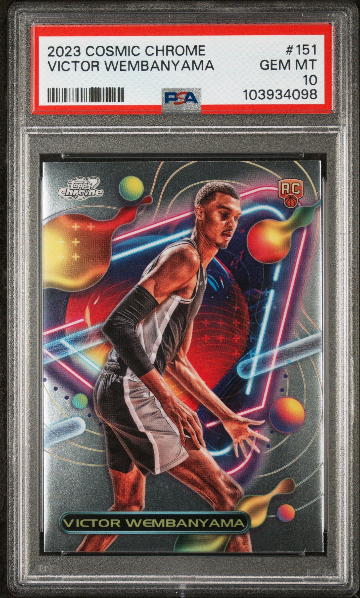 2023 Topps Cosmic Chrome 151 Victor Wembanyama PSA 10 Graded Card