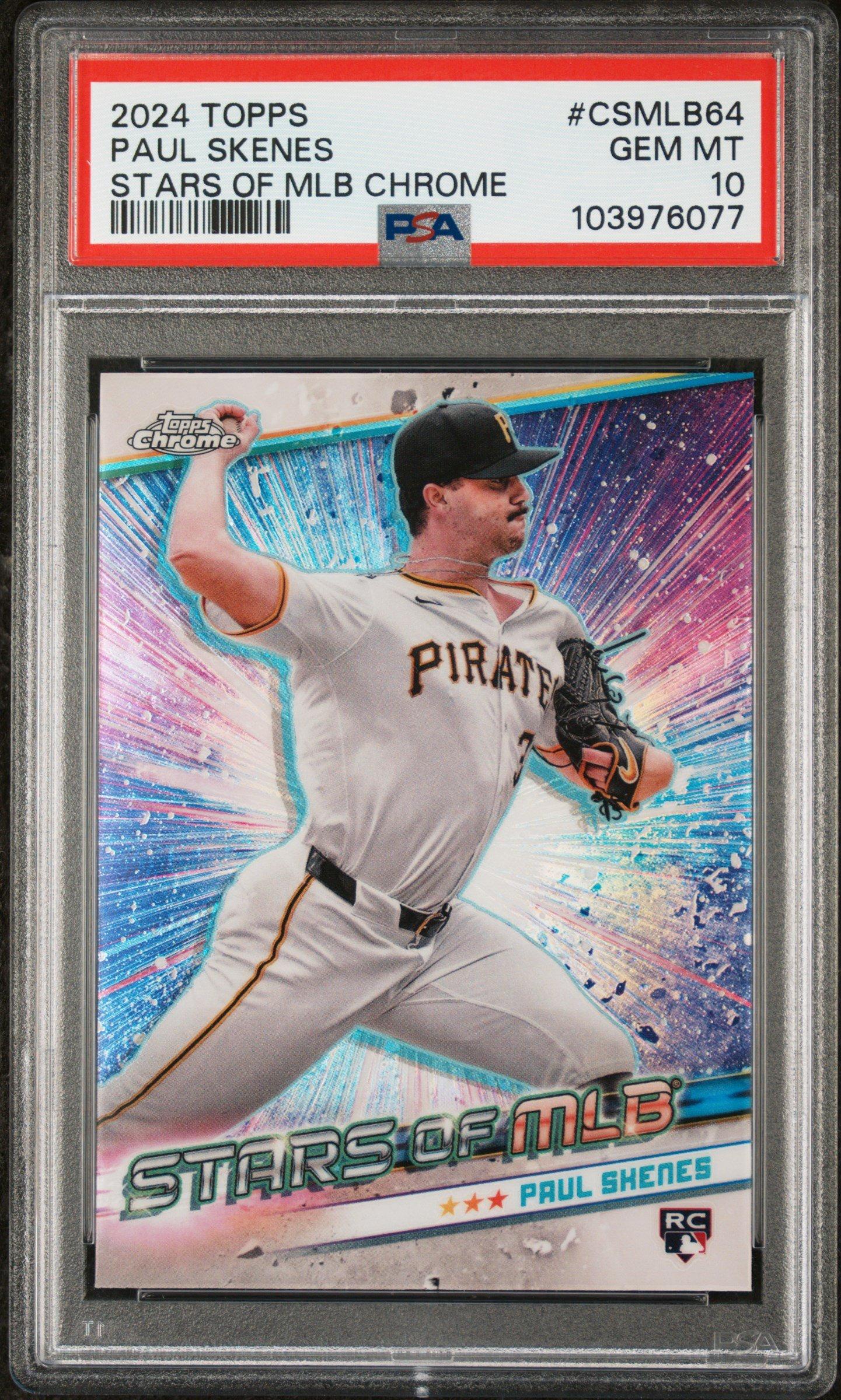 2024 Topps Stars Of Mlb Chrome Csmlb64 Paul Skenes Update PSA 10