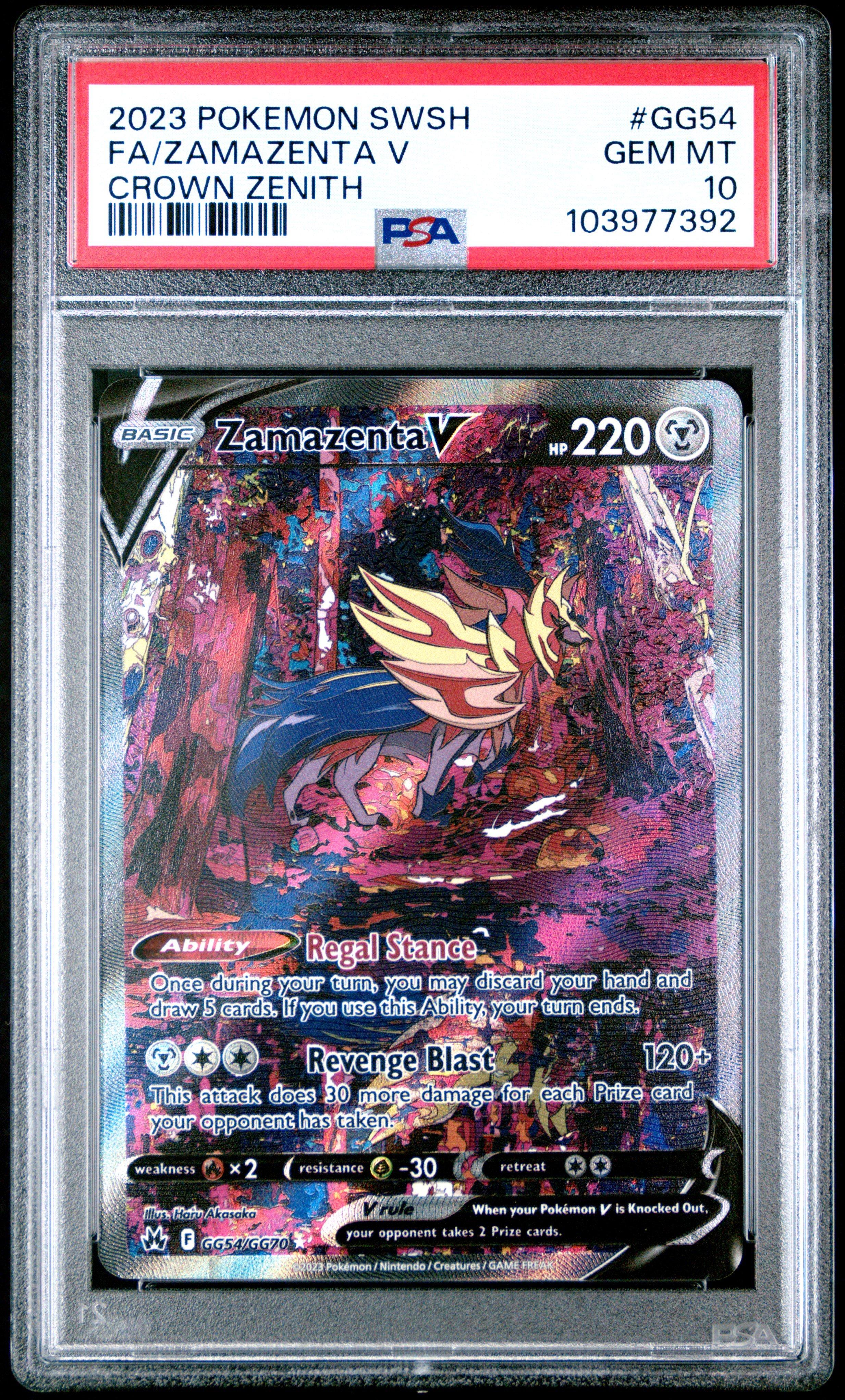 2023 Pokemon Sword And Shield Crown Zenith Gg54 Full Art/zamazenta