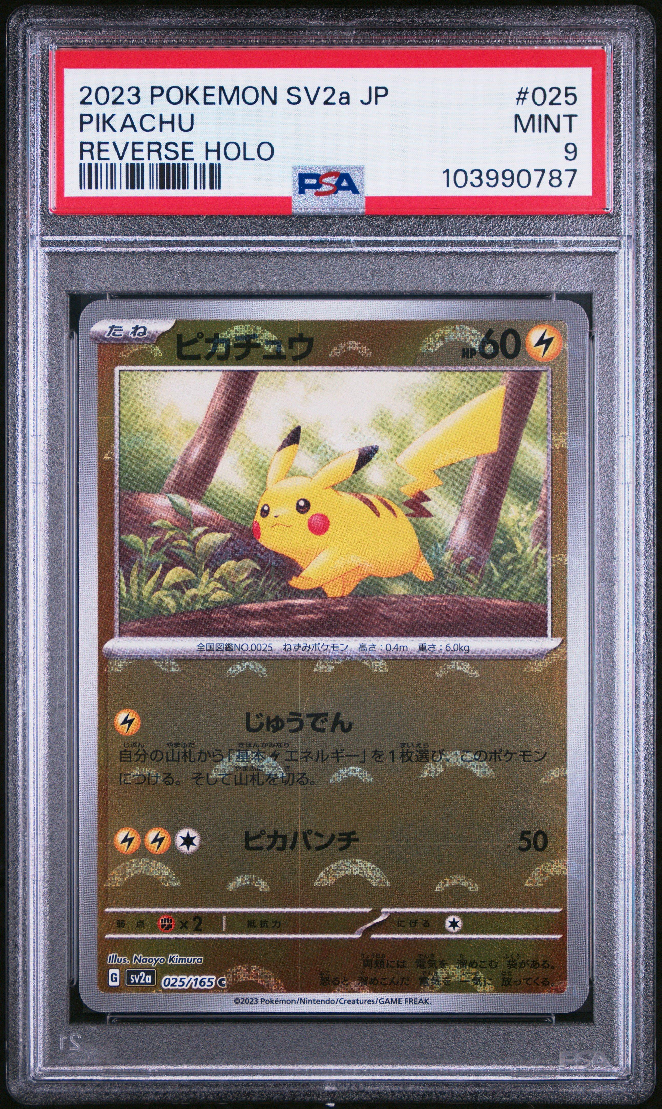 2023 POKEMON SV2a JP ピカチュウ ART RARE 2023 Pokemon Japanese Sv2a-pokemon 151 173 Pikachu Art Rare PSA 9