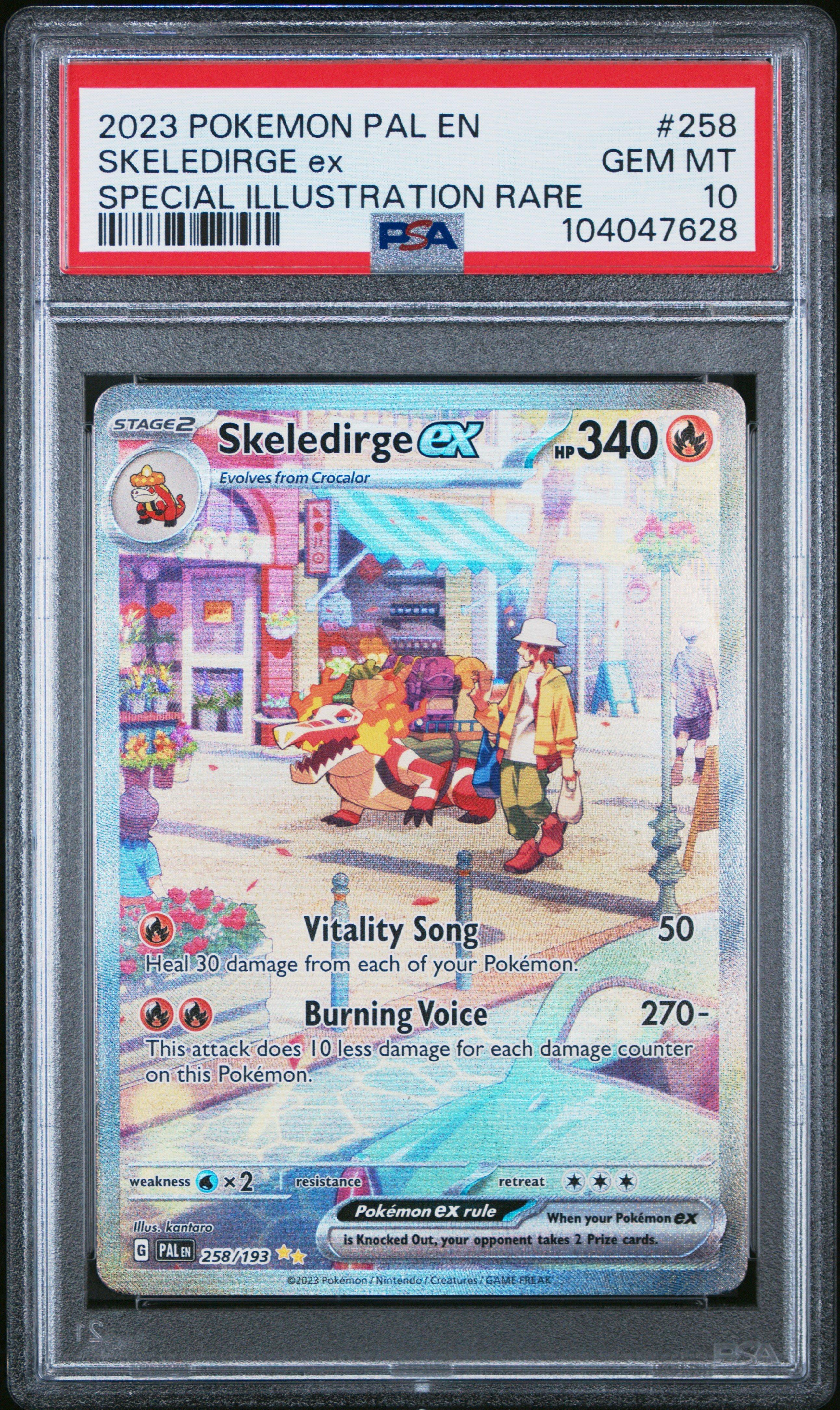 2023 Pokemon Pal En-paldea Evolved 258 Skeledirge Ex Special
