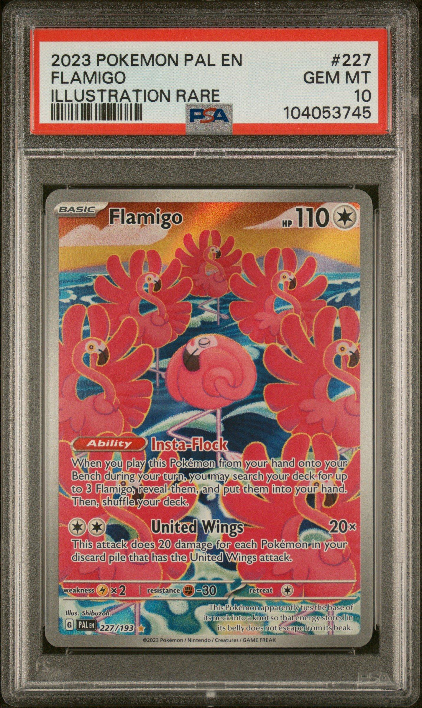 2023 Pokemon Pal En-paldea Evolved 227 Flamigo Illustration Rare 