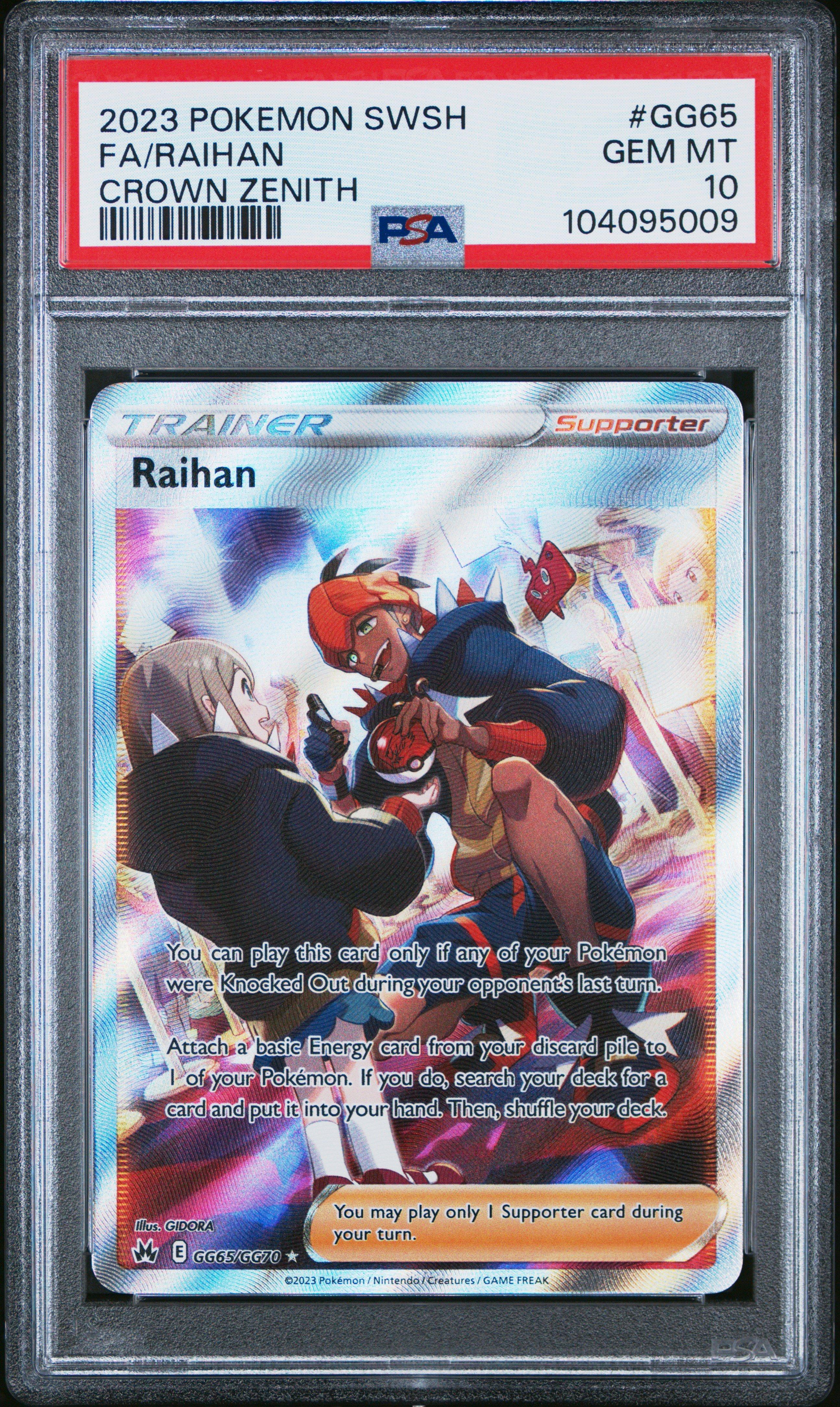2023 Pokemon Sword And Shield Crown Zenith Gg65 Full Art/raihan