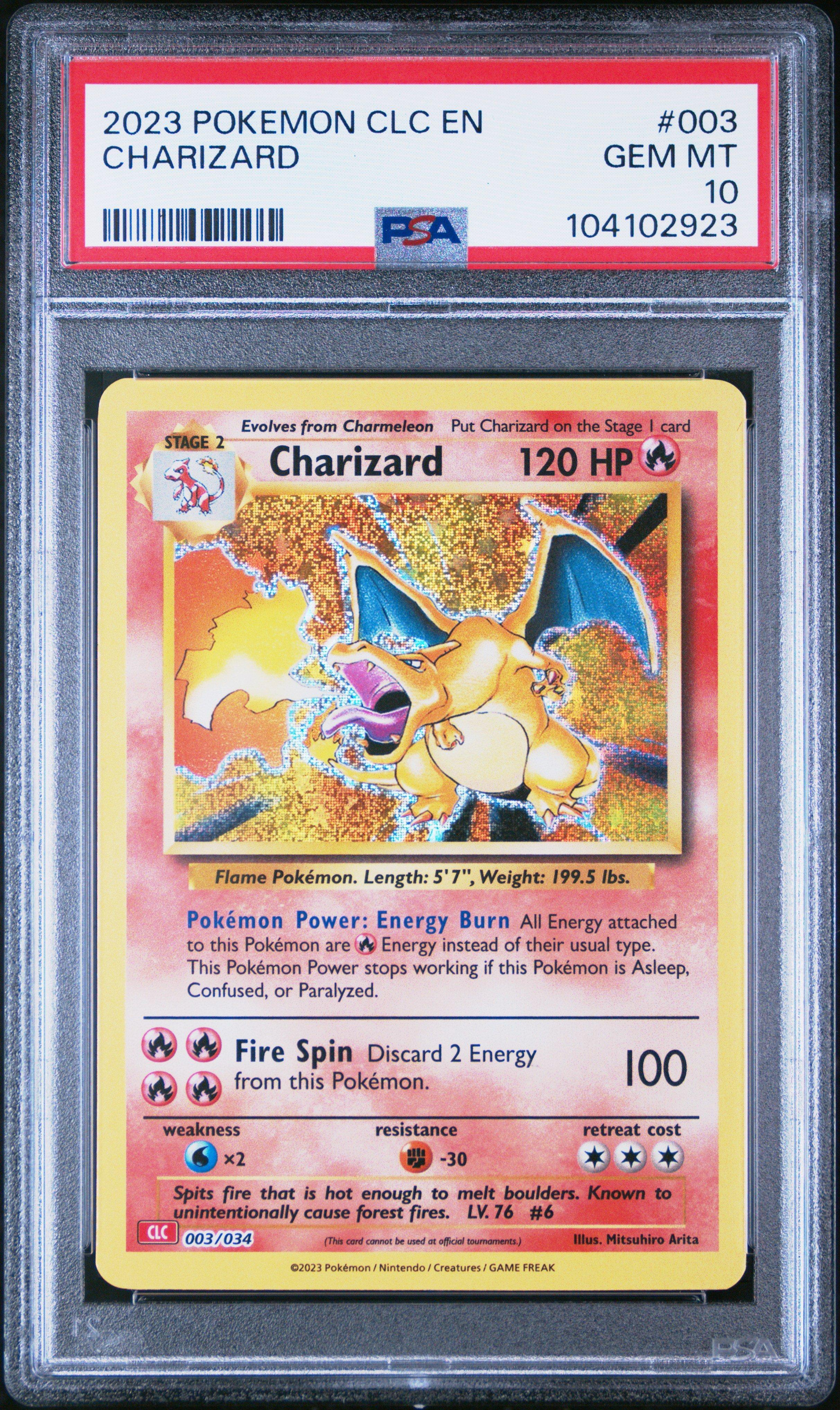 2023 Pokemon Clc-trading Card Game Classic Charizard & Ho-oh Ex Deck Charizard PSA