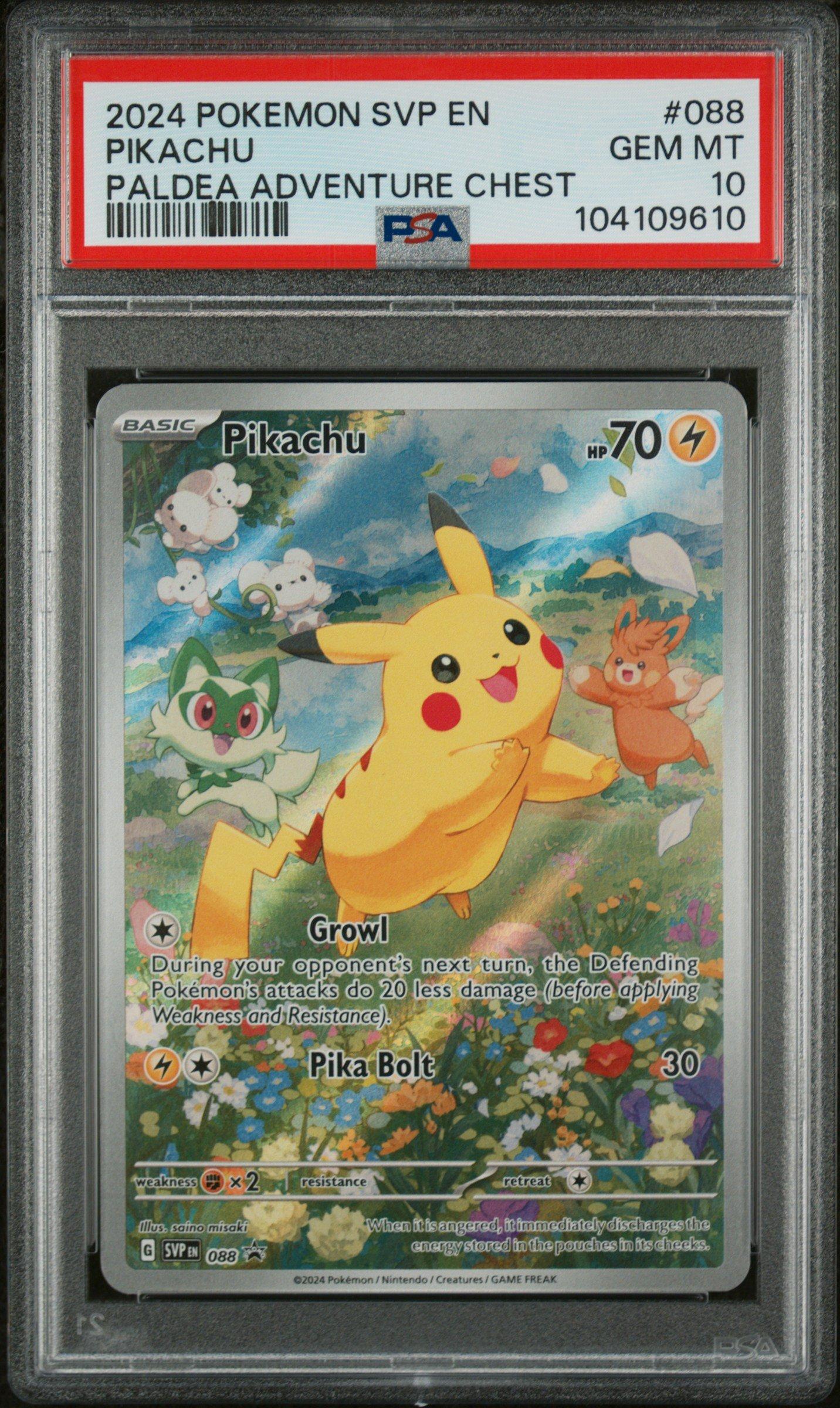 2024 Pokemon Svp En-sv Black Star Promo 088 Pikachu Paldea