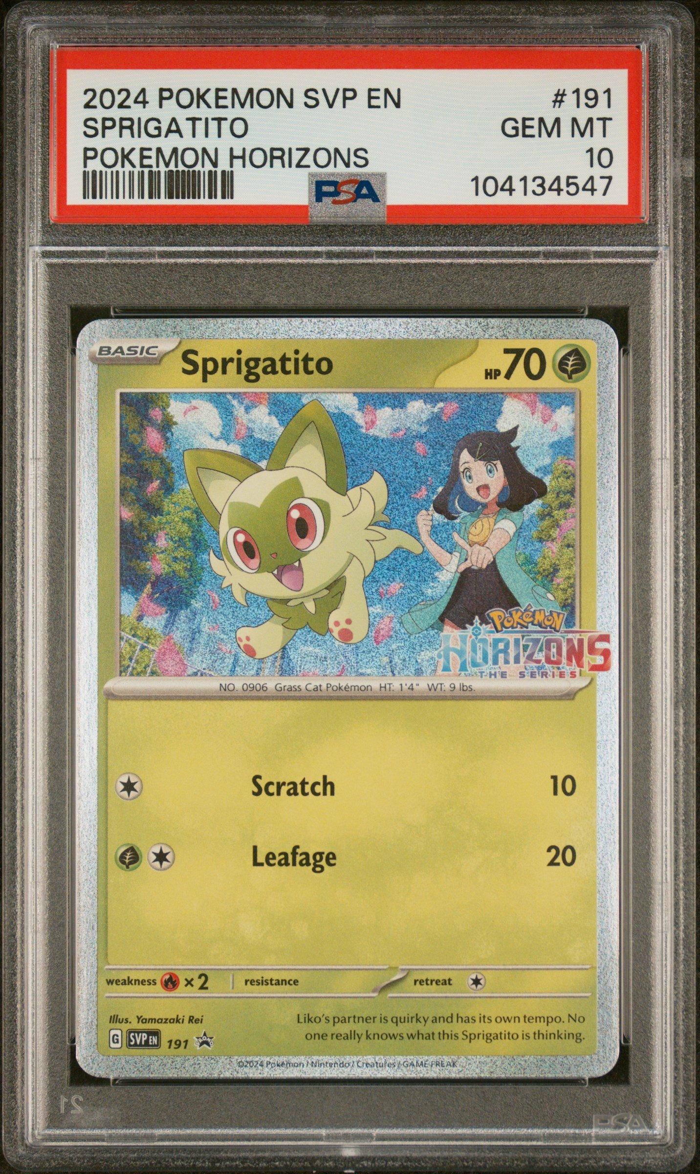 2024 Pokemon Svp En-sv Black Star Promo 191 Sprigatito Grand