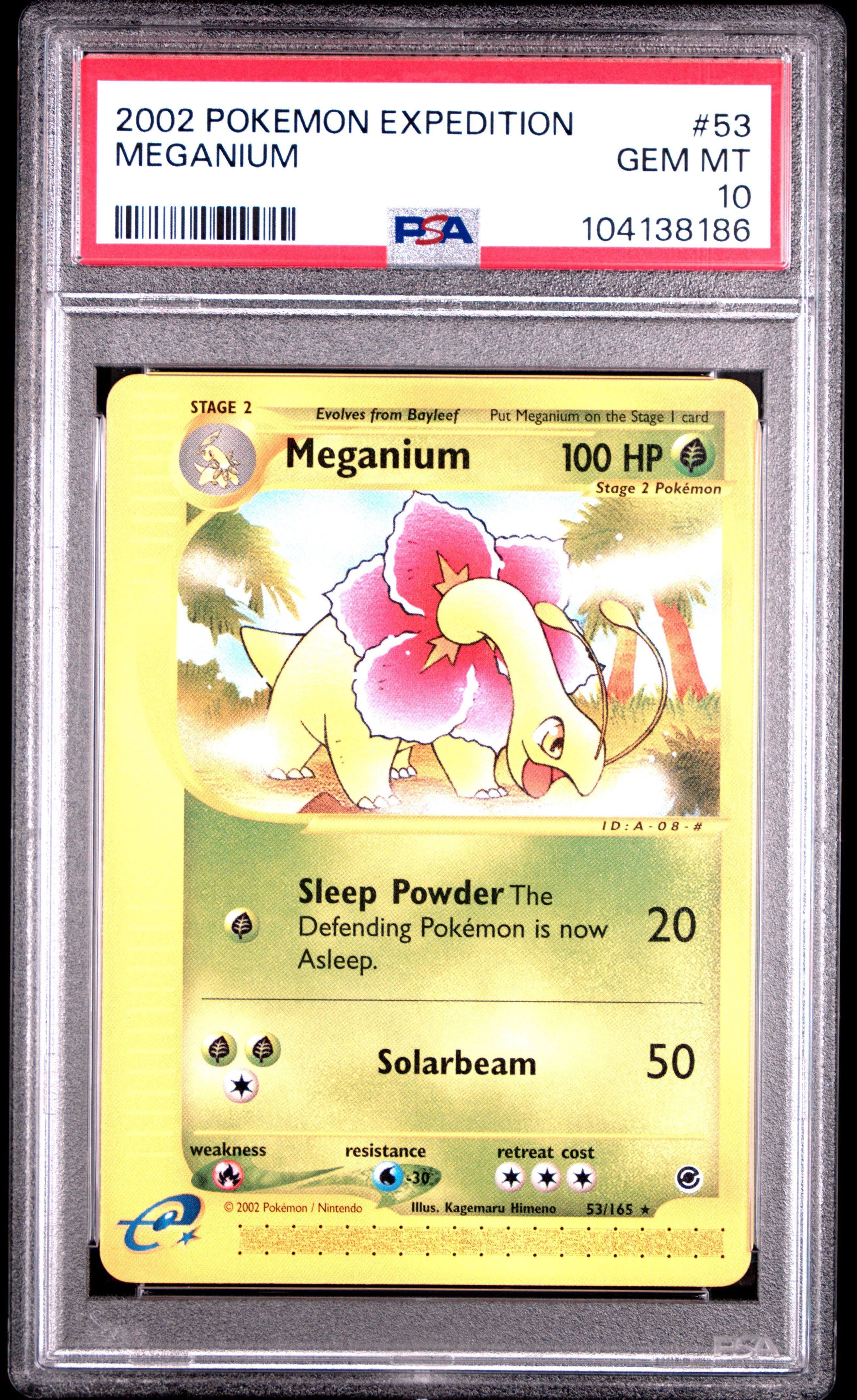 2002 Pokemon Expedition Meganium PSA