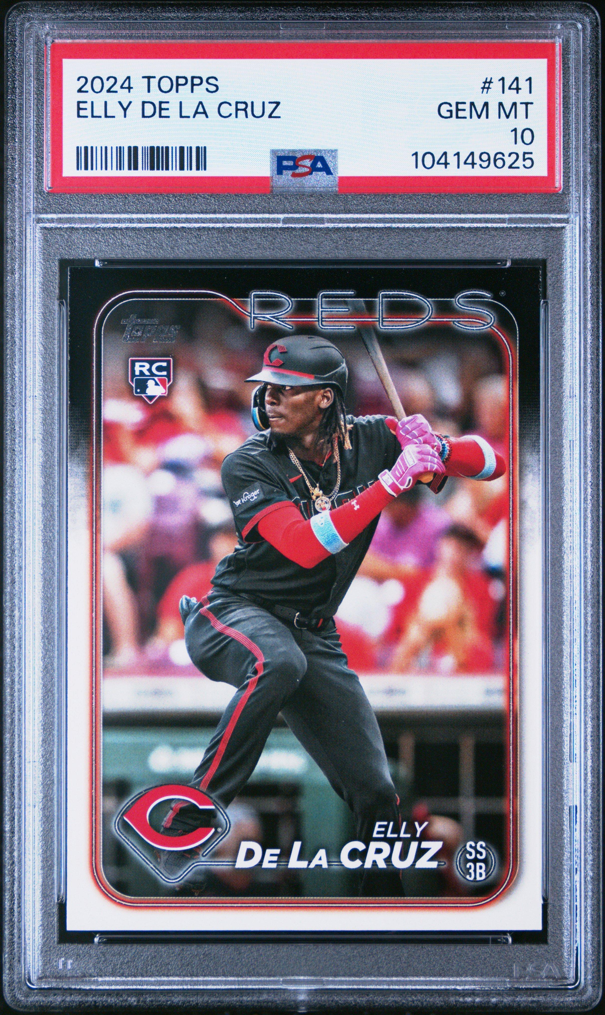 【激レア】 Topps Elly De La Cruz 25枚限定 PSA10 2024 Topps 141 Elly De La Cruz PSA 10 Graded Card | GameStop