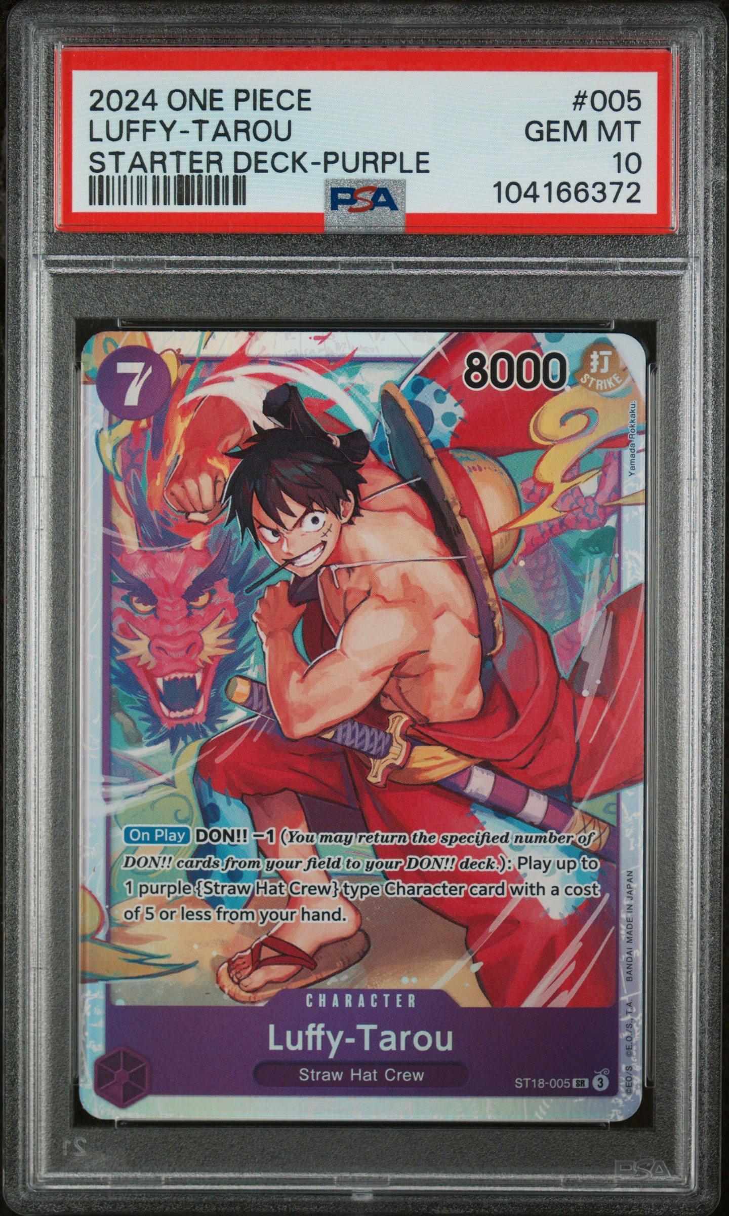 2024 One Piece Starter Deck St18-purple Monkey D. Luffy 005 Luffy