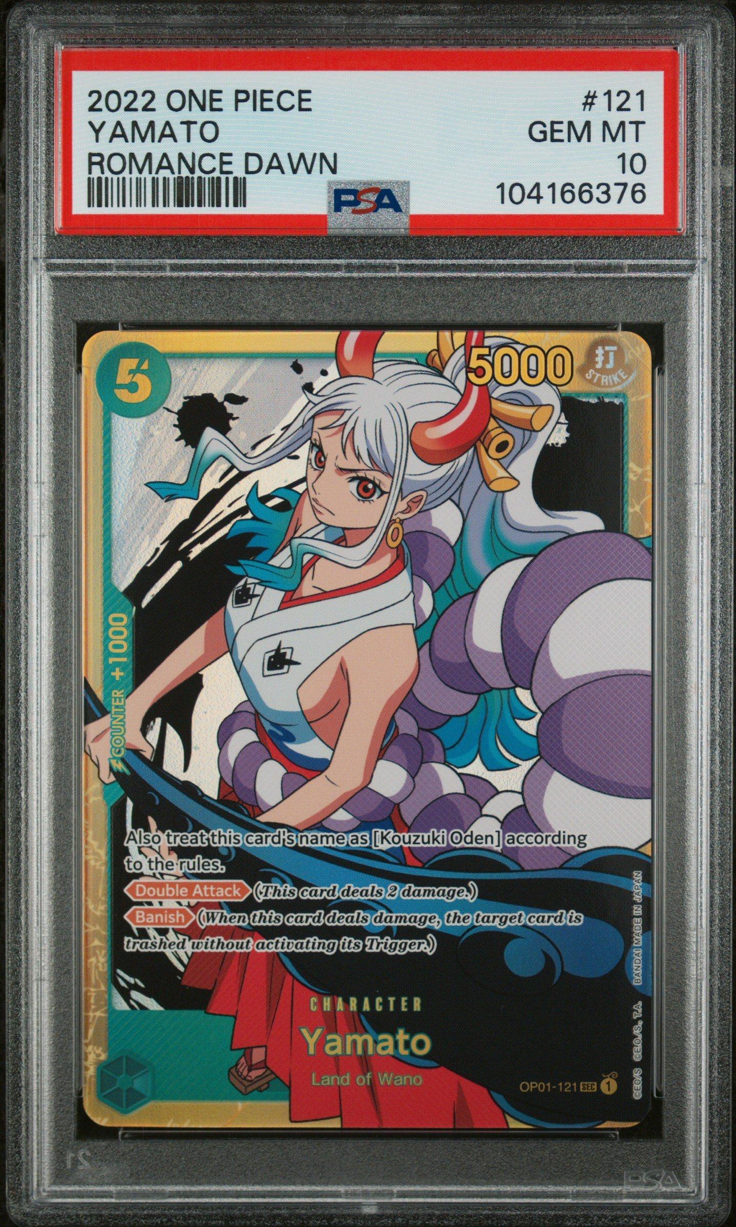 2022 One Piece Op01-romance Dawn 121 Yamato PSA 10 | GameStop