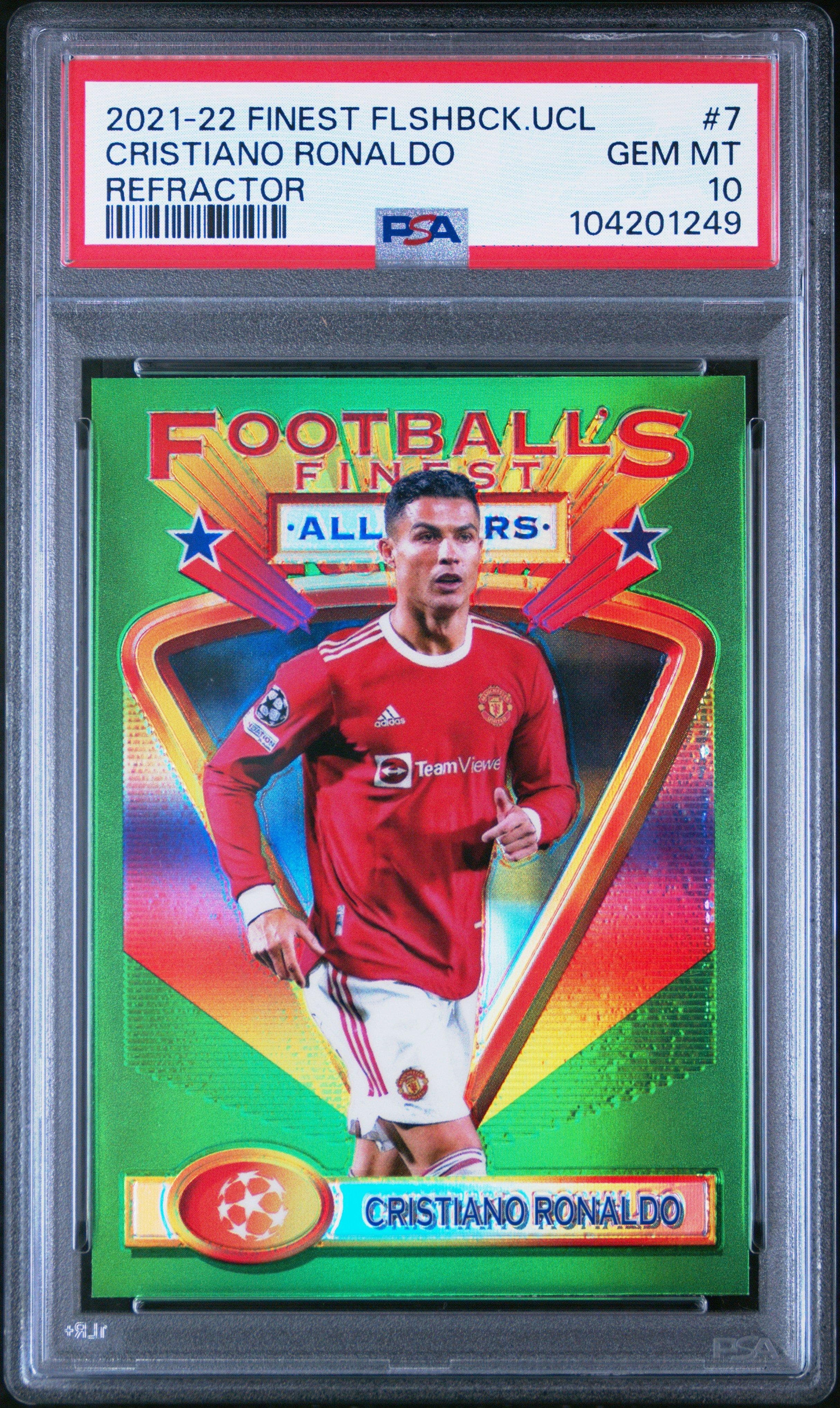 2021-22 Topps Finest Flashbacks Uefa Champions League 7 Cristiano