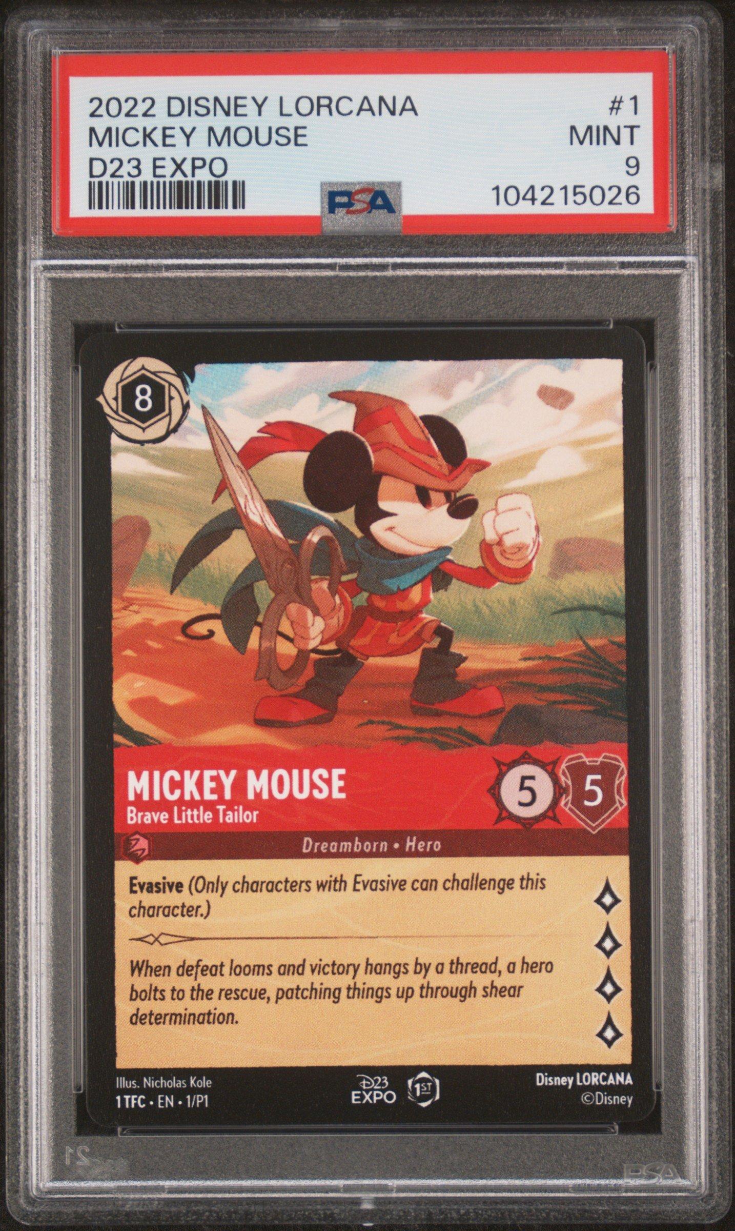 2022 Disney Lorcana Promo 1 Mickey Mouse - Brave Little Tailor D23