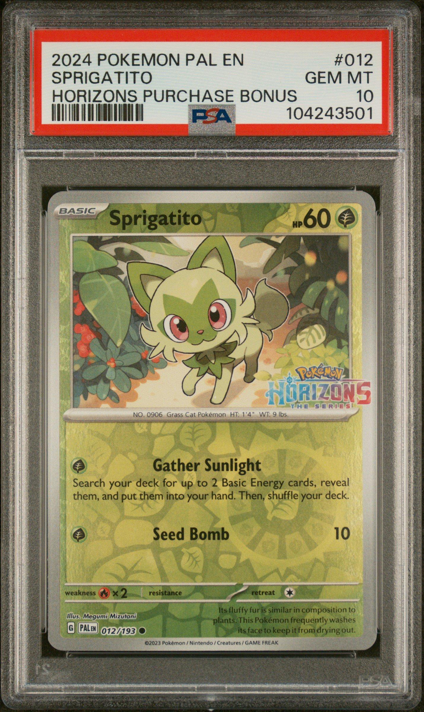 2024 Pokemon Pal En-paldea Evolved 012 Sprigatito Pokemon Horizons