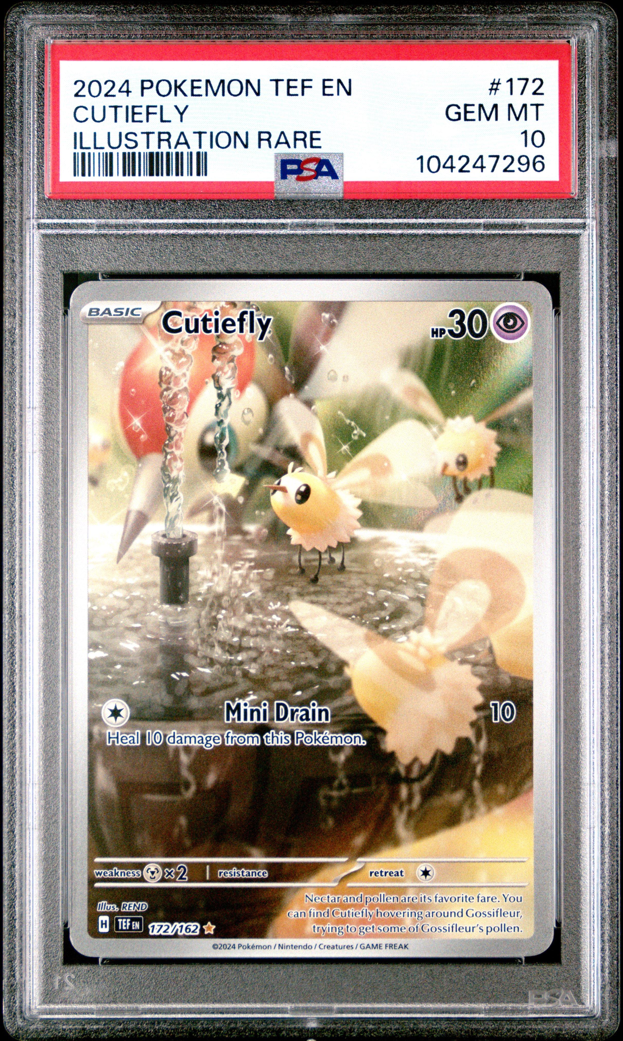 2024 Pokemon Tef En-temporal Forces 172 Cutiefly Illustration Rare