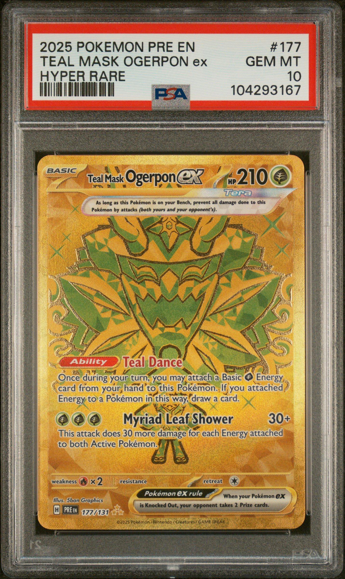 ogerpon pokemon card Hearthflame Mask Ogerpon ex - 026/187 - SV8a: Terastal Fest ex [DOUBLE RARE] [Near Mint] main image 1