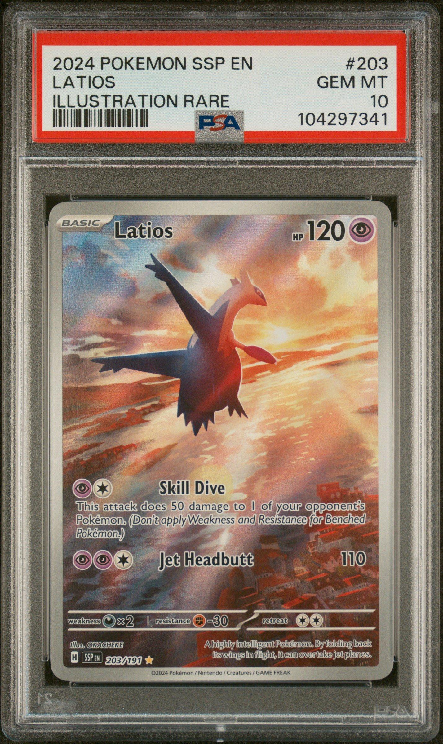 2024 Pokemon Ssp En-surging Sparks 203 Latios Illustration Rare