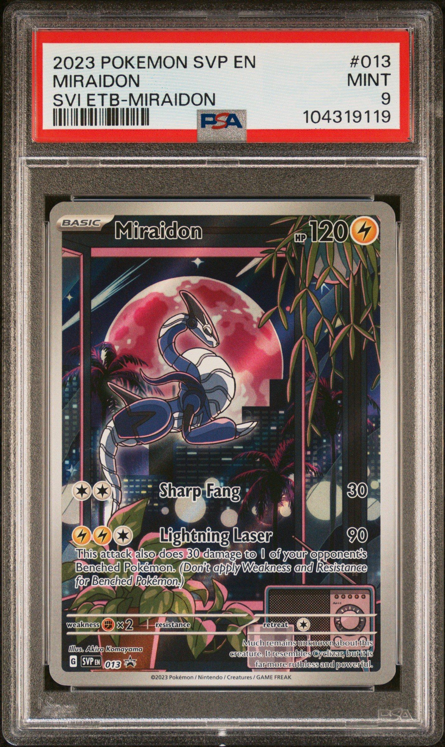 2023 Pokemon Svp En-sv Black Star Promo 013 Miraidon Scarlet & Violet Elite  Trainer Box-miraidon PSA 9 Graded Card | GameStop
