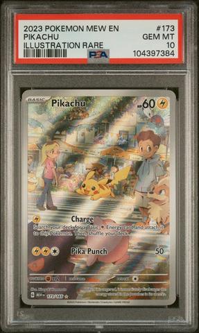 2023 Pokemon Mew En-151 173 Pikachu Illustration Rare PSA 10