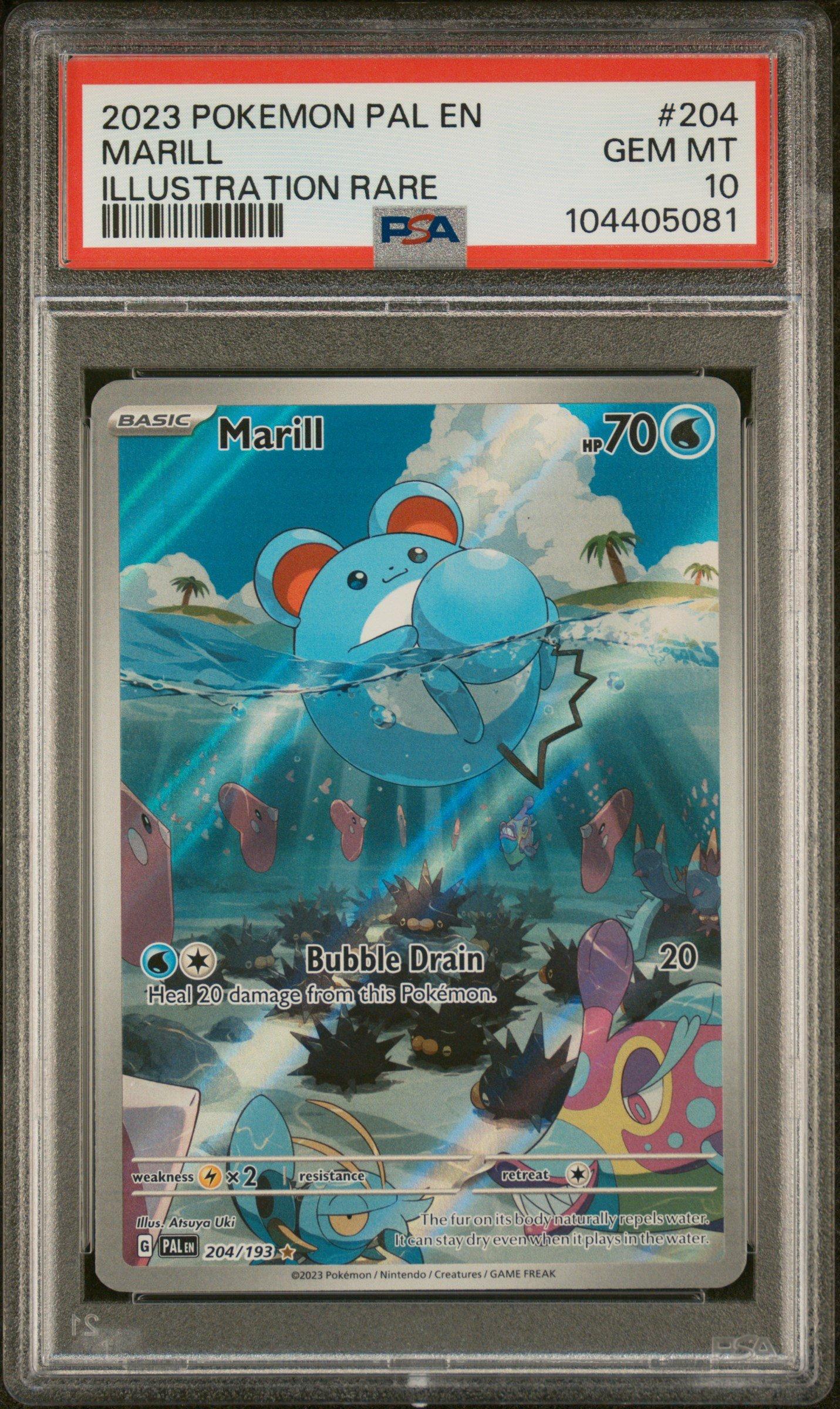 2023 Pokemon Pal En-paldea Evolved 204 Marill Illustration Rare