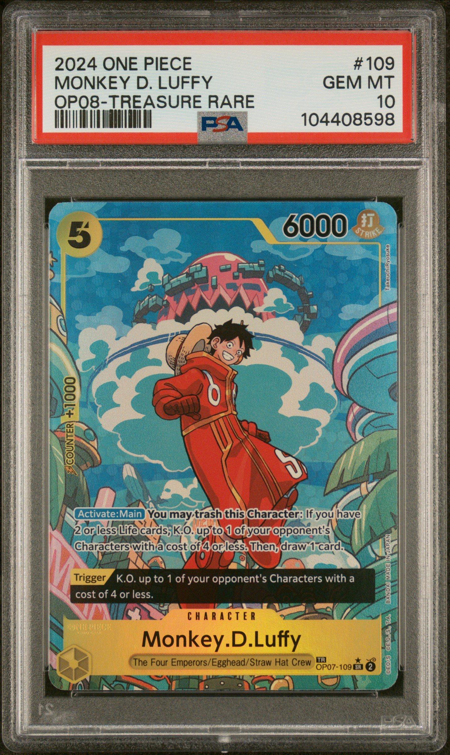 2024 One Piece Op08-two Legends 109 Monkey D. Luffy Treasure