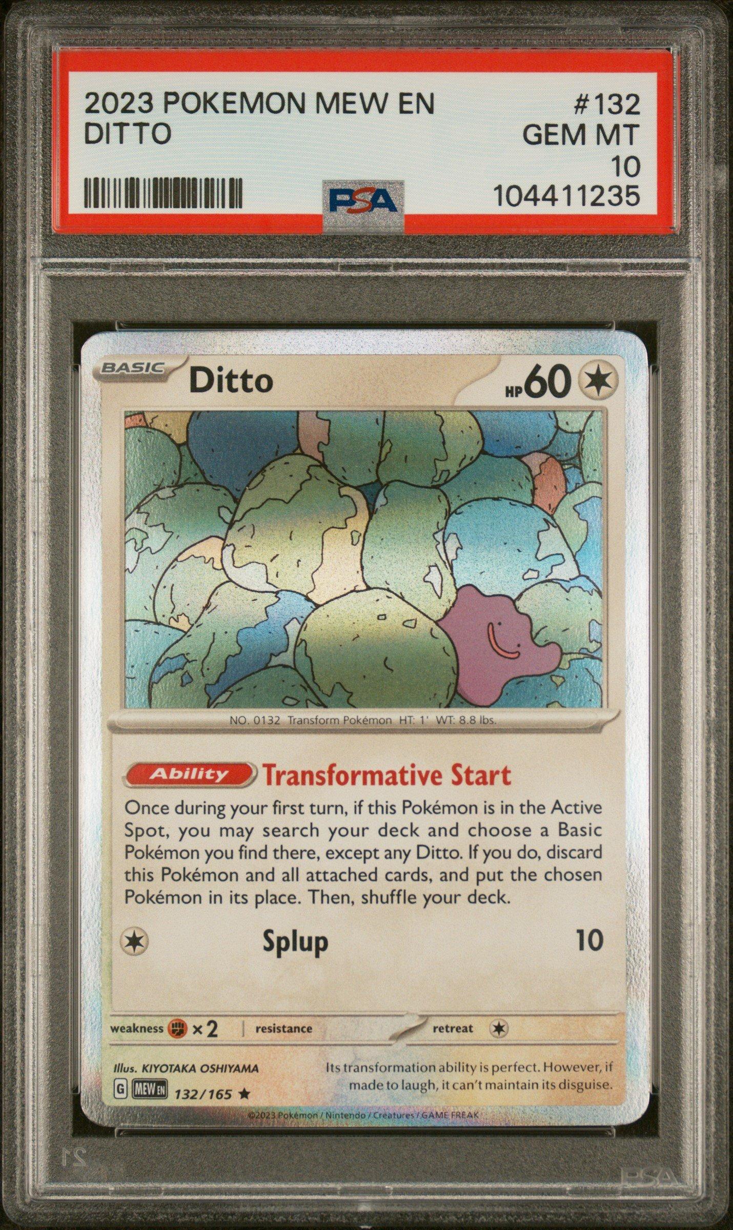 2023 Pokemon Mew En-151 132 Ditto PSA 10 Graded Card | GameStop