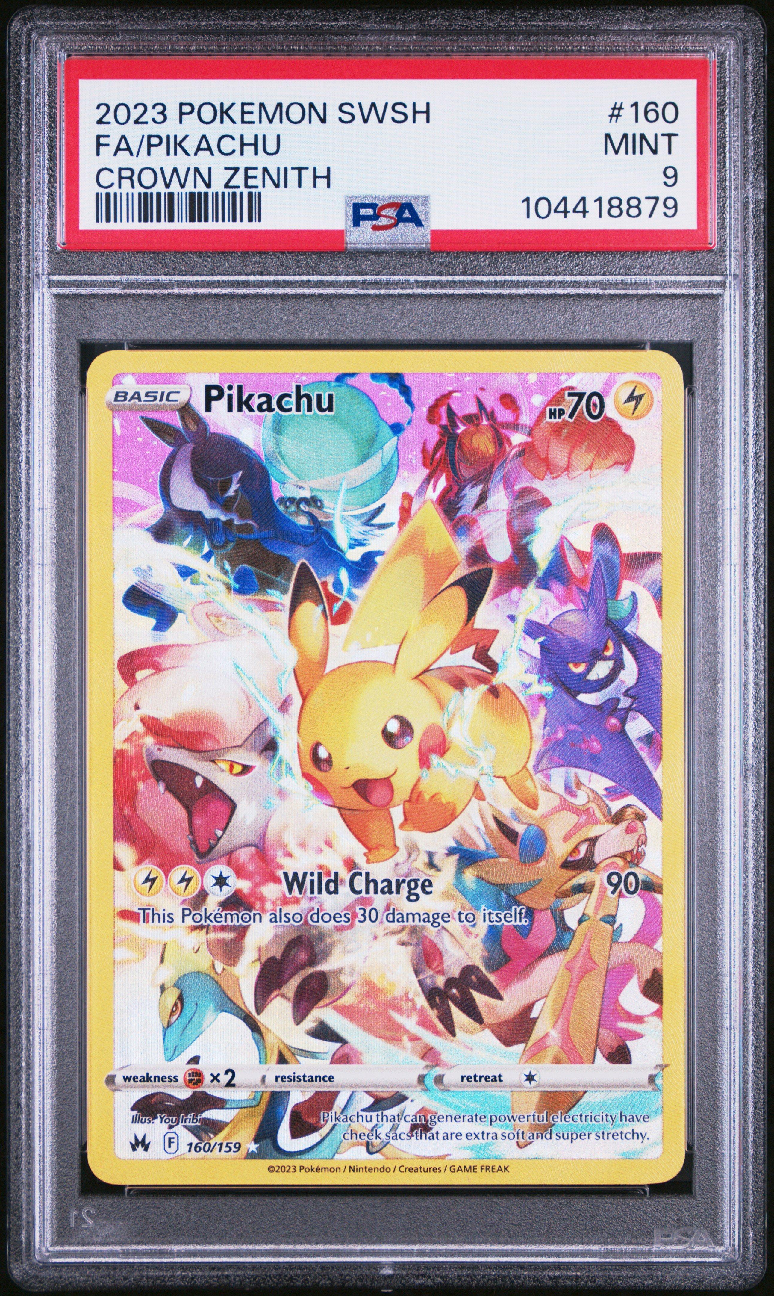 2023 ピカチュウ PSA 9 2023 Pokemon Sword And Shield Crown Zenith 160 Full Art/pikachu