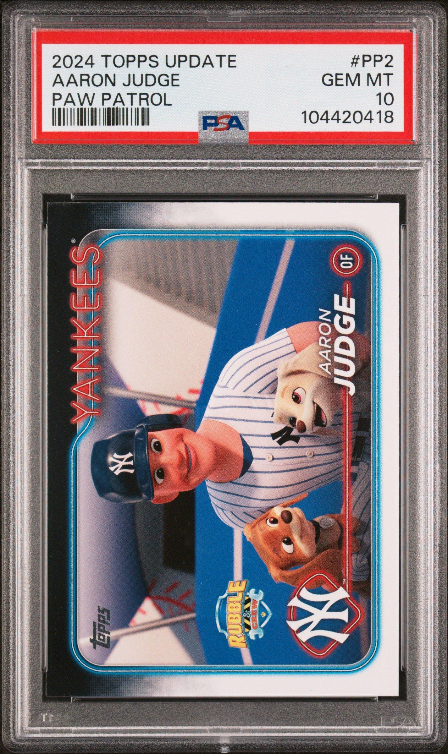 2024 Topps Update Paw Patrol Pp2 Aaron Judge PSA 10