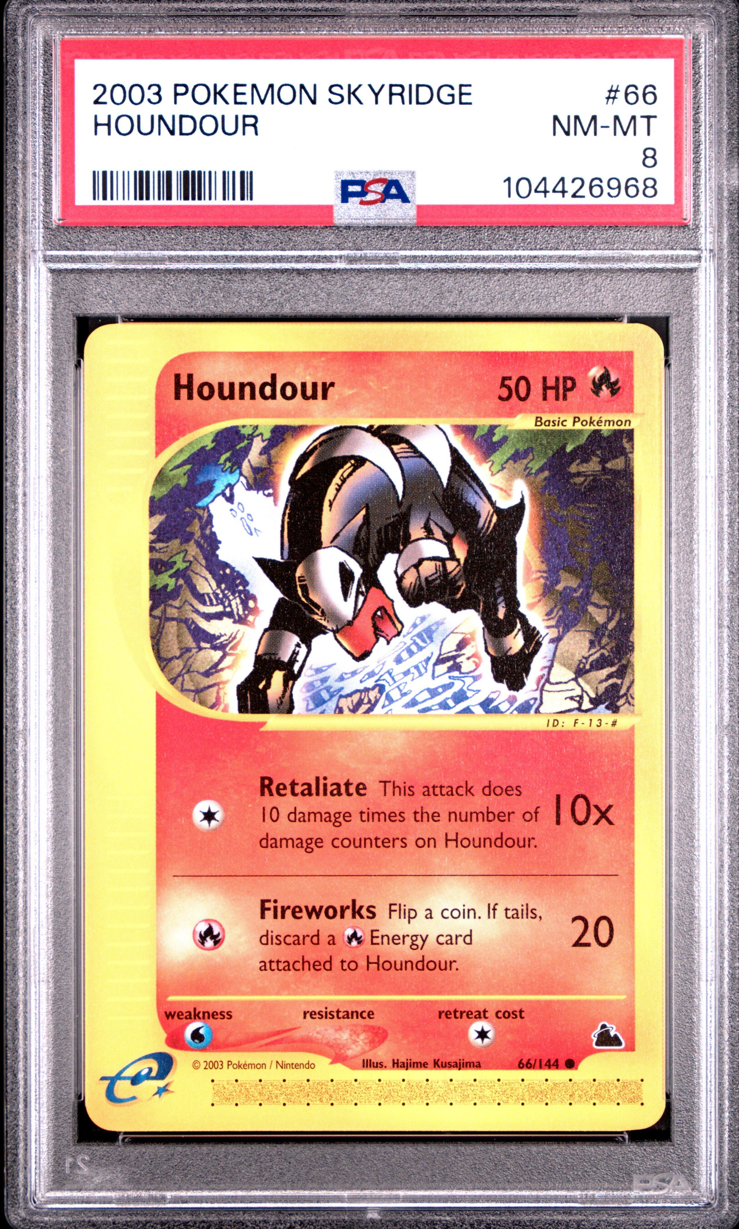 2003 Pokemon Skyridge 66 Houndour PSA