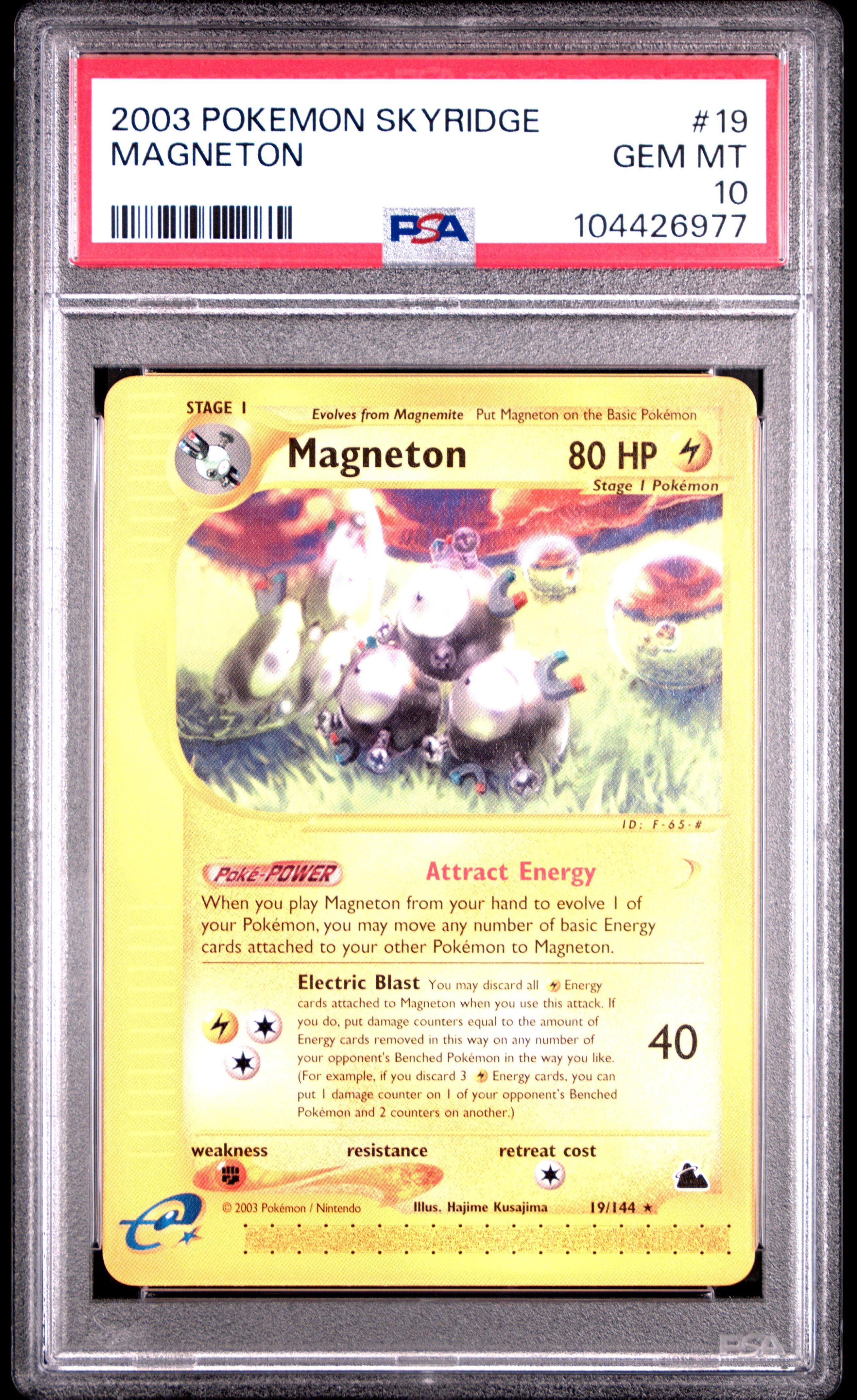 2003 Pokemon Skyridge 19 Magneton PSA