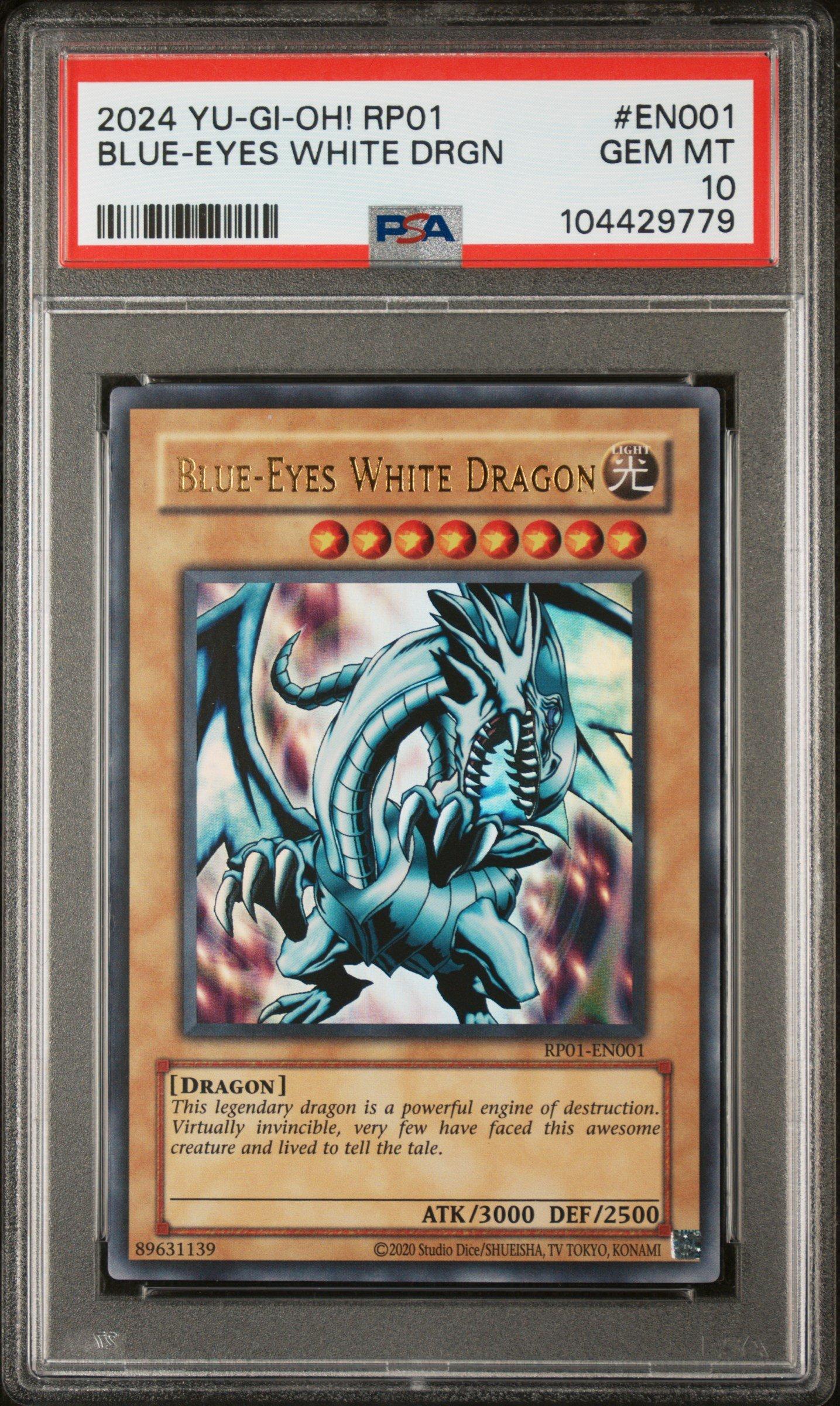 2024 Yu-gi-oh! Rp01-retro Pack En001 Blue-eyes White Dragon PSA 10