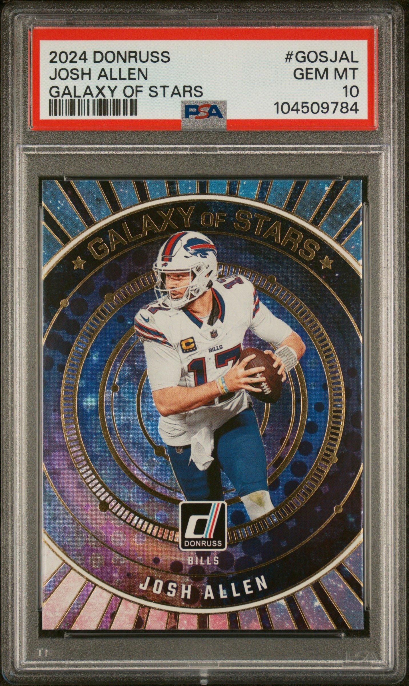 2024 Panini Donruss Galaxy Of Stars Gosjal Josh Allen PSA 10