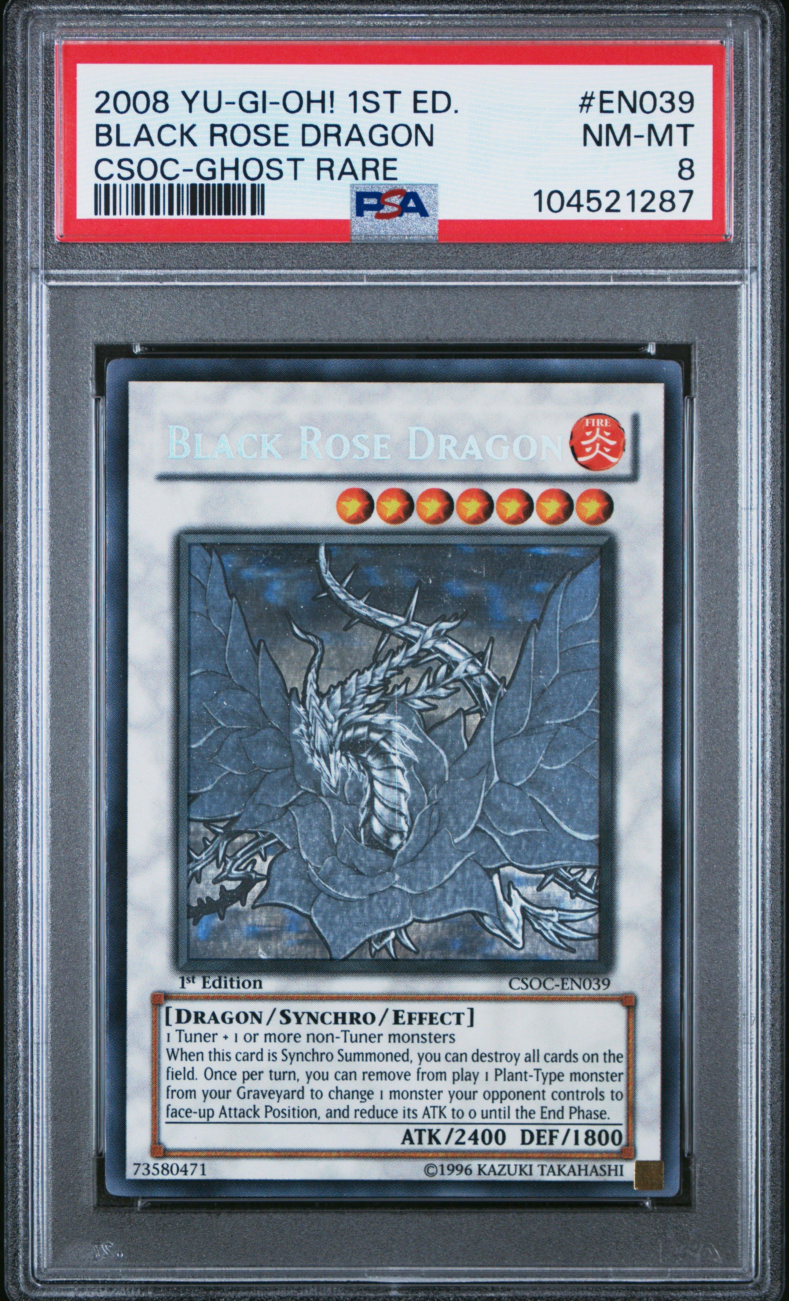 2008 Yu-gi-oh! Csoc-crossroads Of Chaos En039 Black Rose Dragon