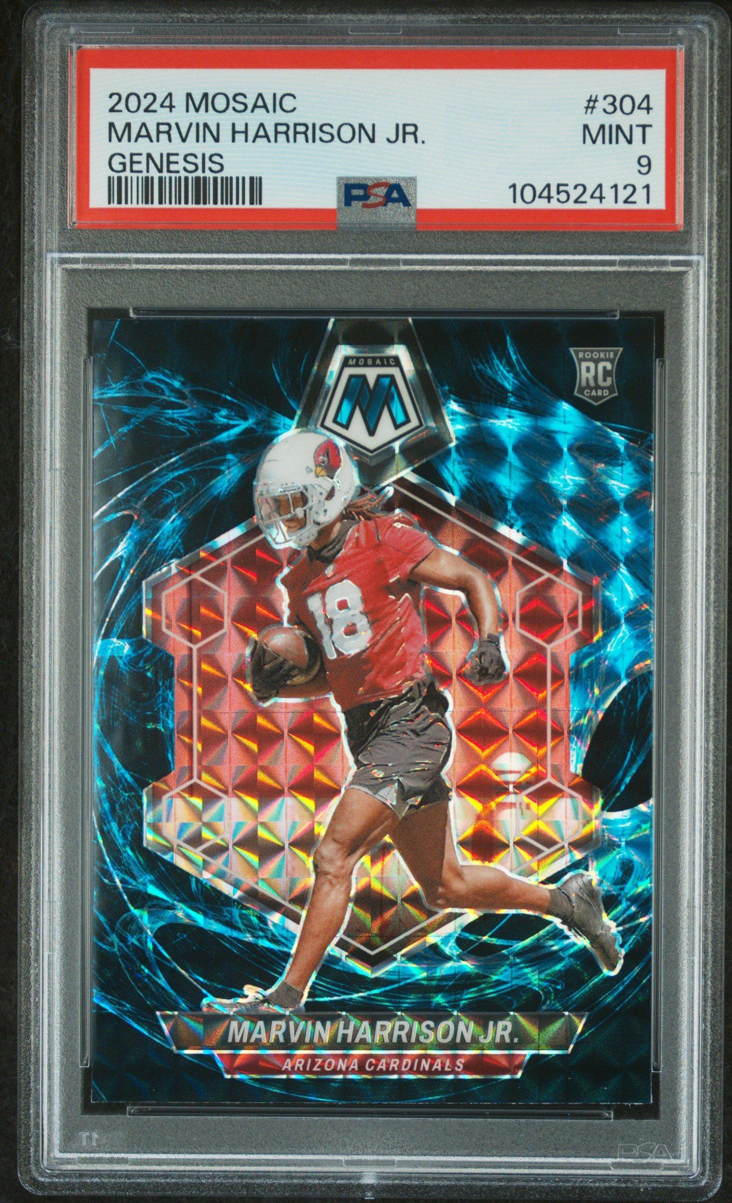 2024 Panini Mosaic 304 Marvin Harrison Jr. Genesis PSA 9