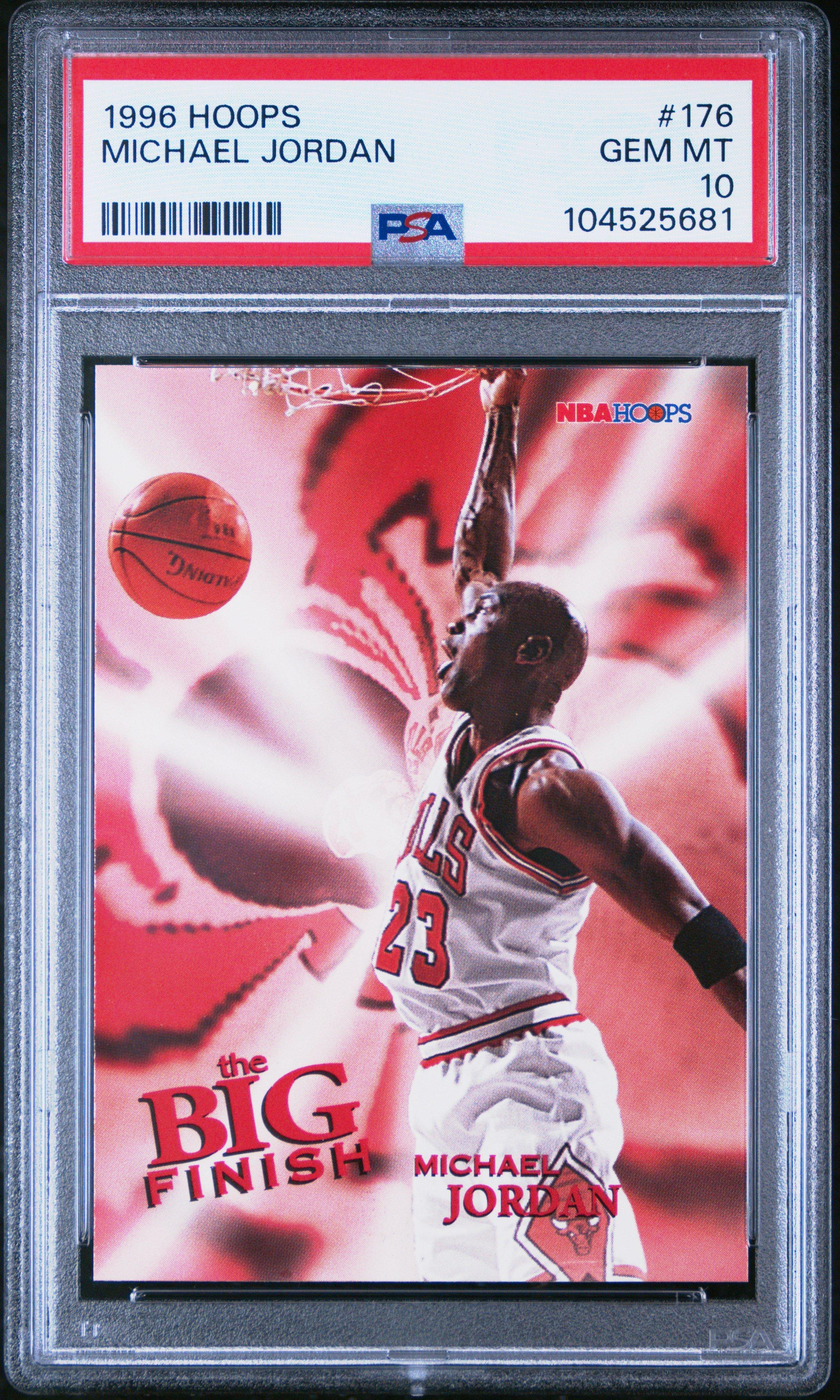 1996 Hoops 176 Michael Jordan PSA 10 Graded Card | GameStop