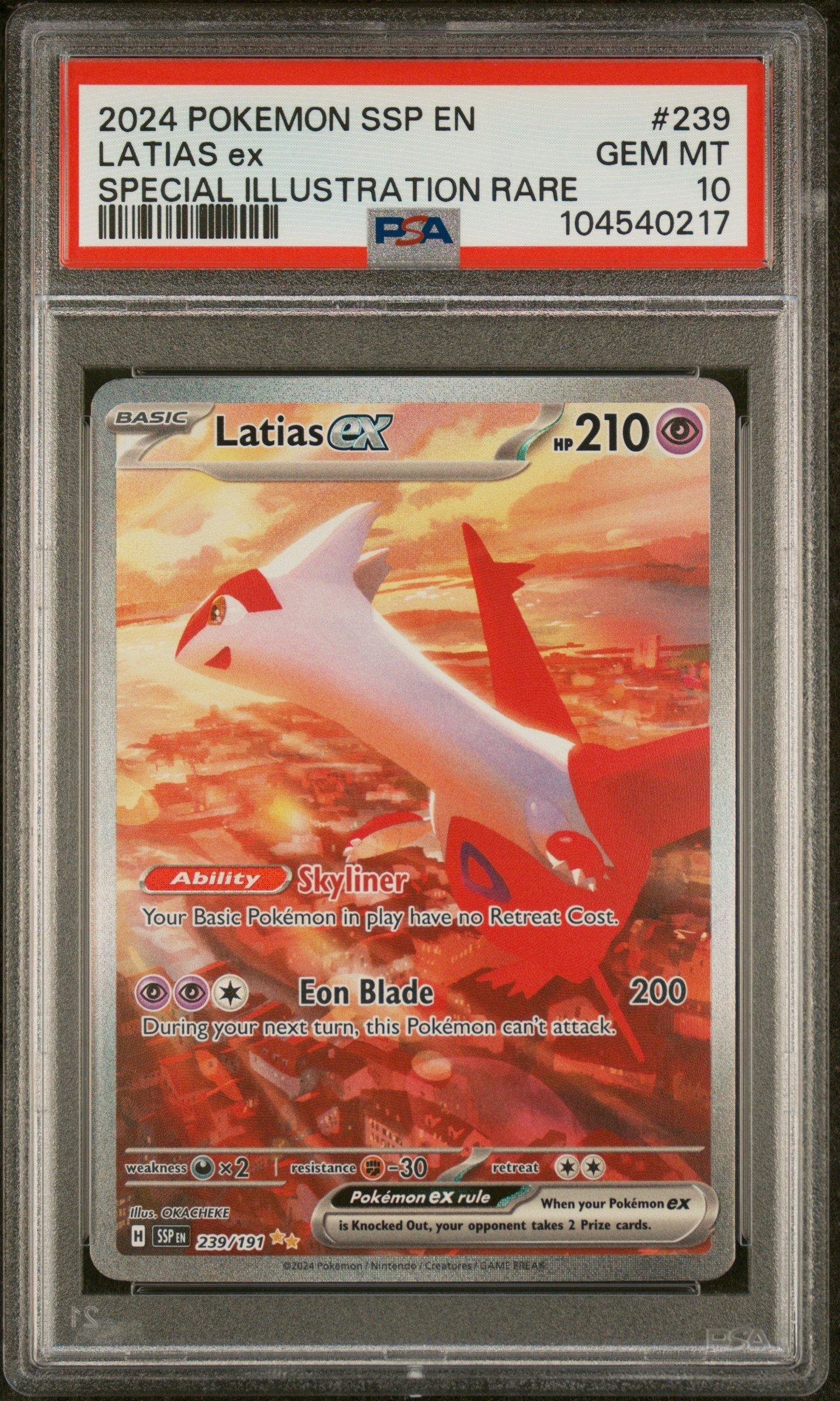 2024 Pokemon Ssp En-surging Sparks 239 Latias Ex Special